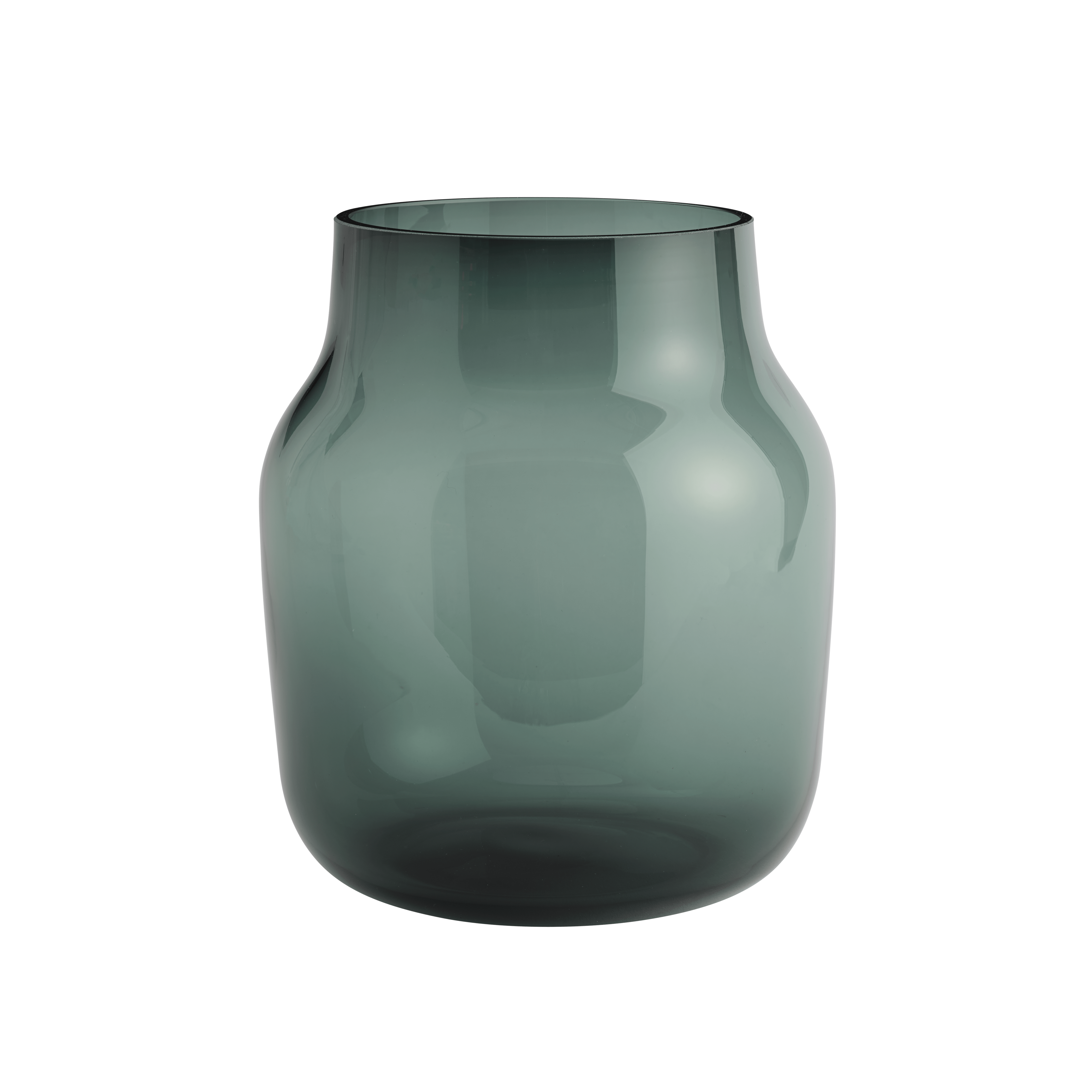 Dark Green SILENT Glass Vase