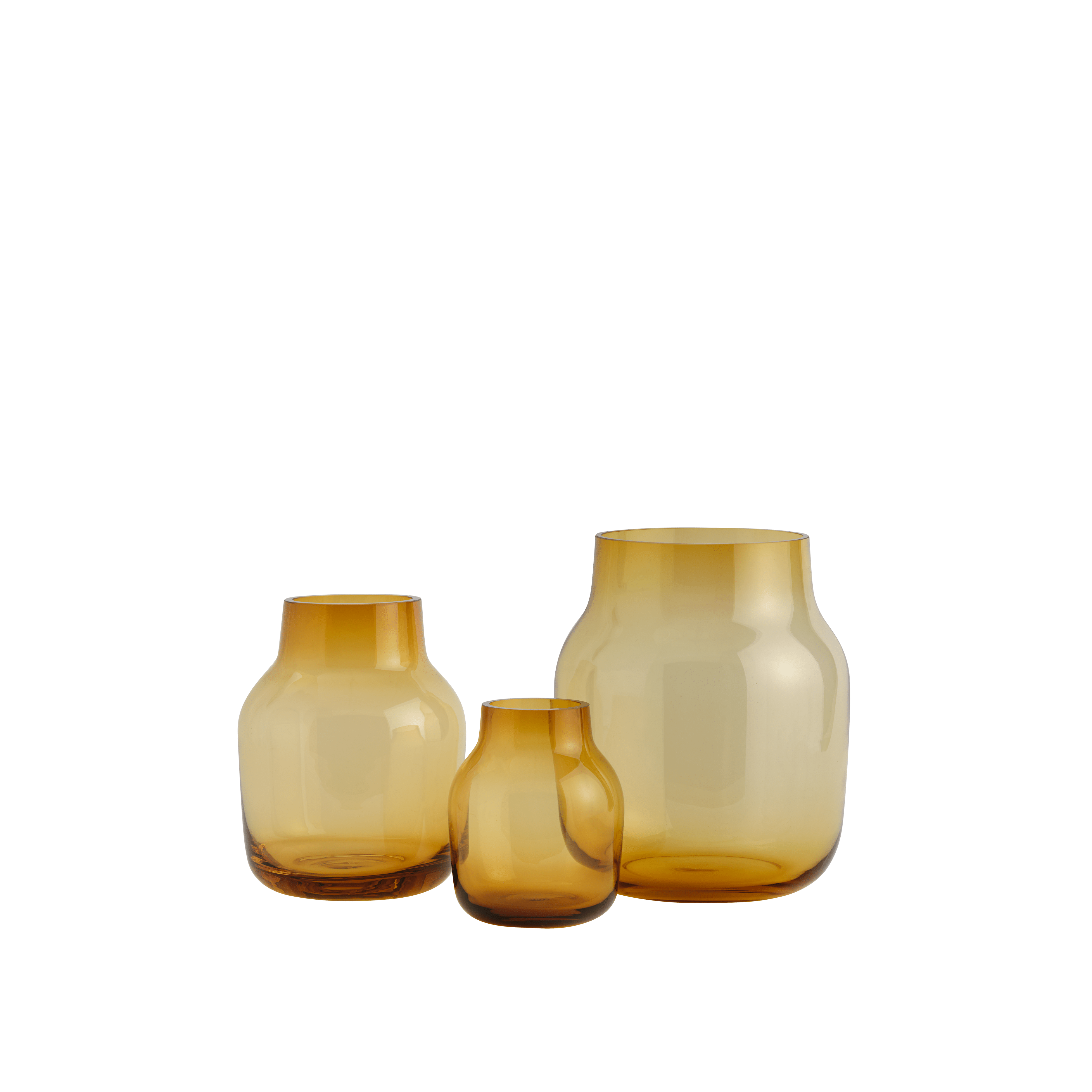 Amber SILENT Glass Vase