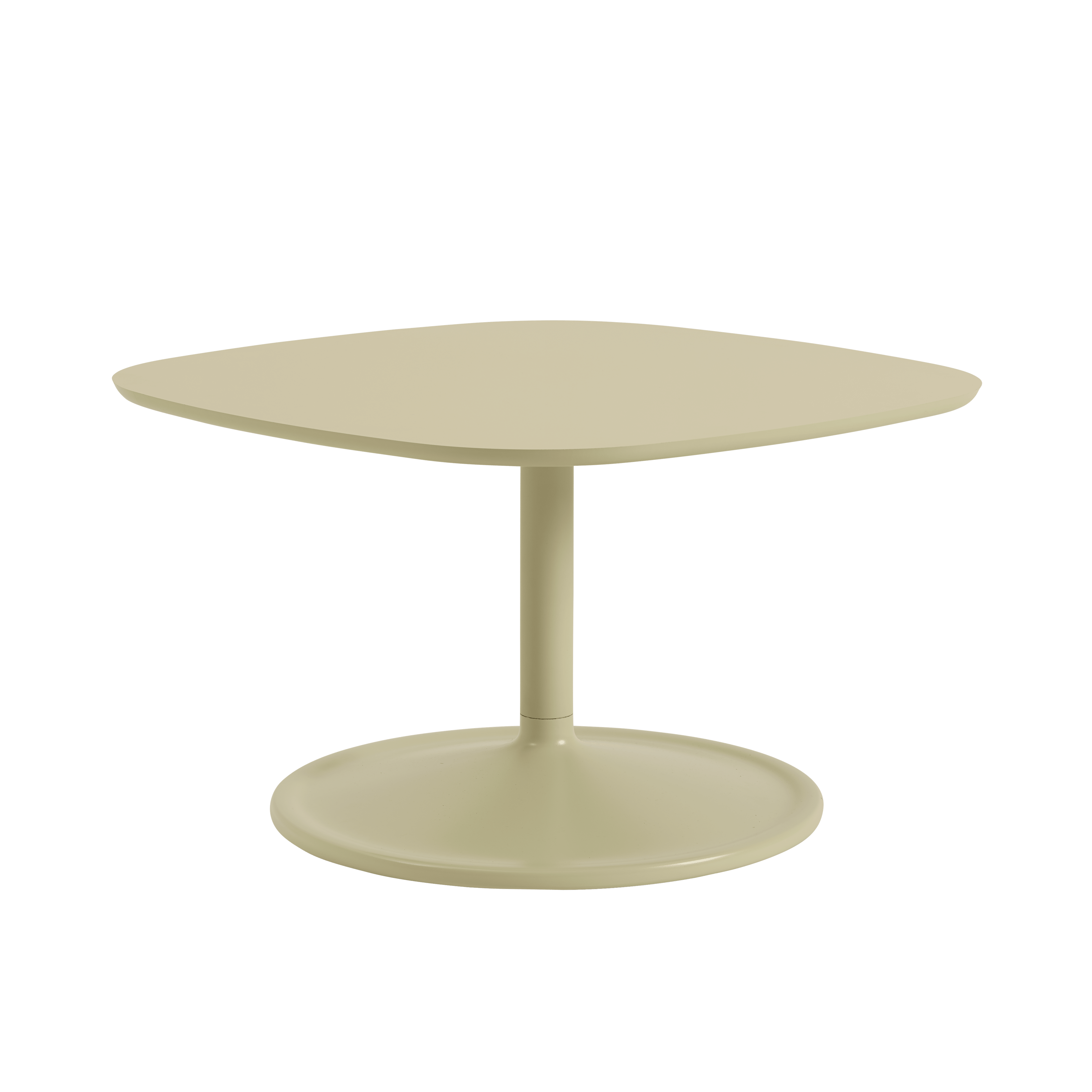 Quadratischer Couchtisch SOFT beige-grün