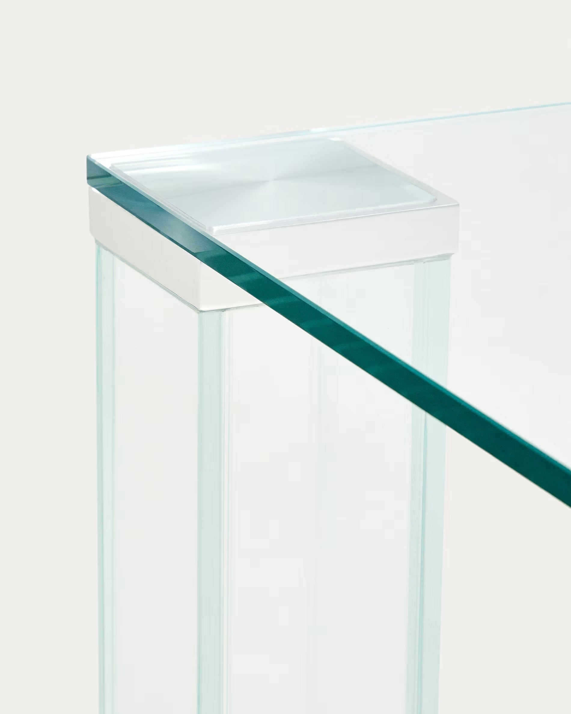 Tisch ADULARIA transparentes gehärtetes Glas