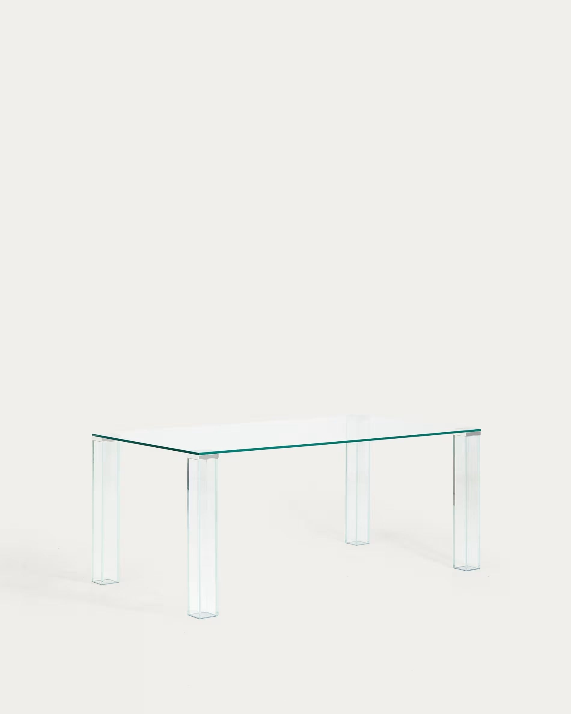 Tisch ADULARIA transparentes gehärtetes Glas
