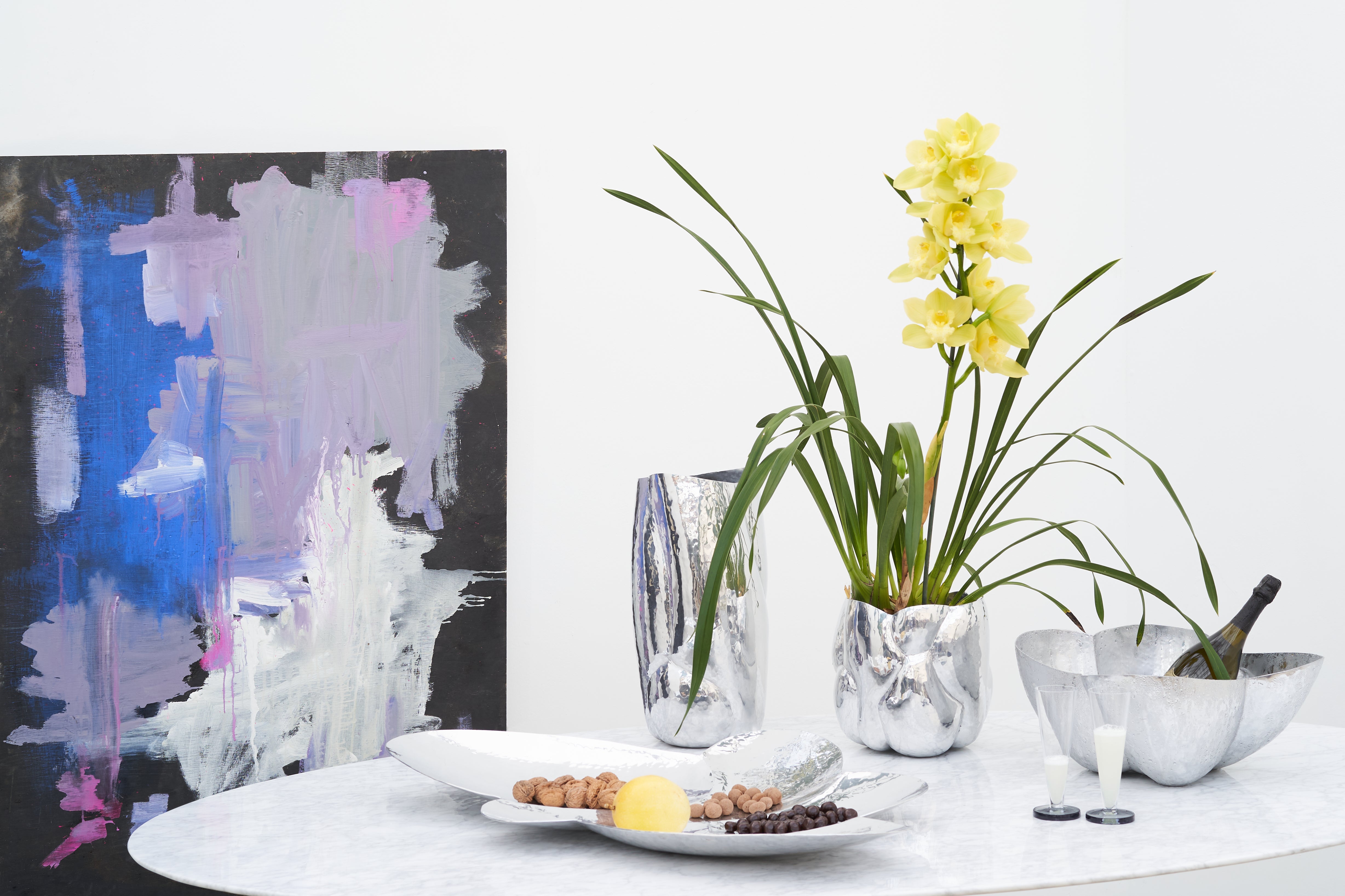 Wazon CLOUD TALL srebrny – Tom Dixon
