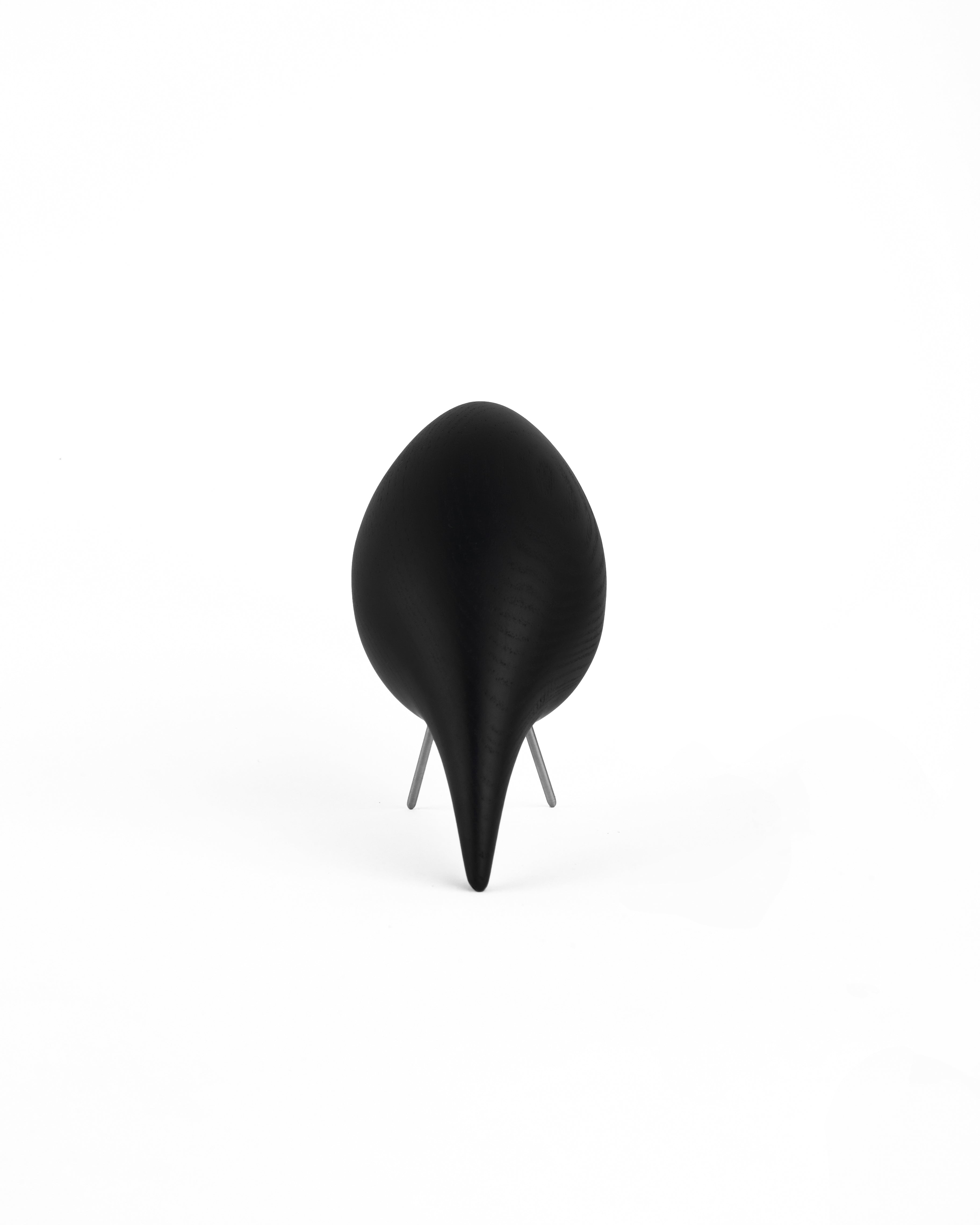 Dekorative Figur TWEETY DEKORATIVER VOGEL schwarzer Esche