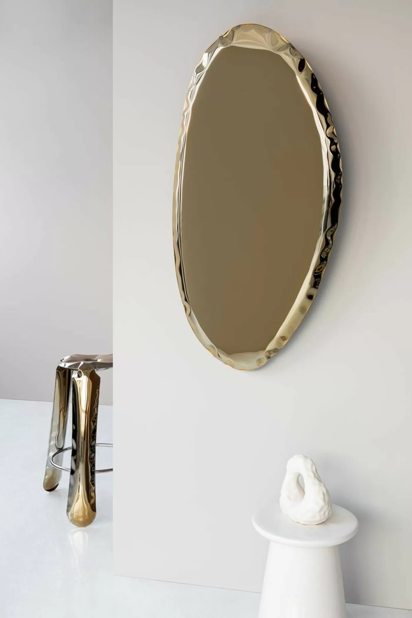 TAFLA O Mirror with Jade Transition