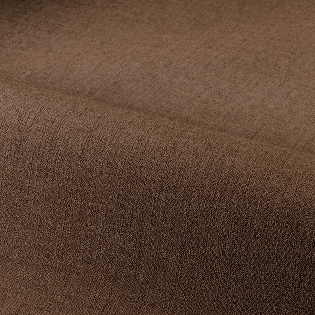 Structural wallpaper imitating linen canvas LINA - CACAO brown
