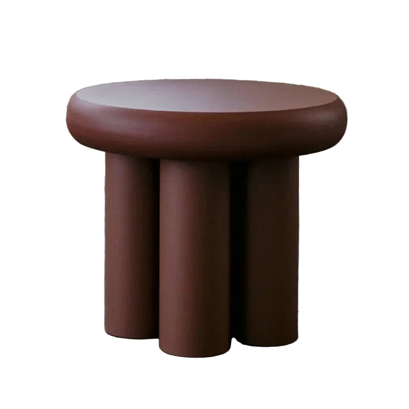 Beistelltisch ZAIRA aus Holz mit metallischer Veredelung