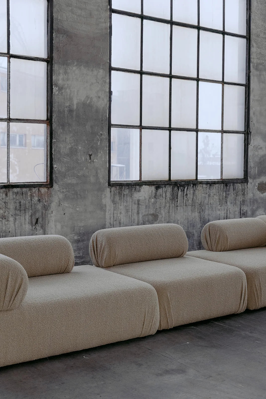 Upholstered modular sofa ROLEAU