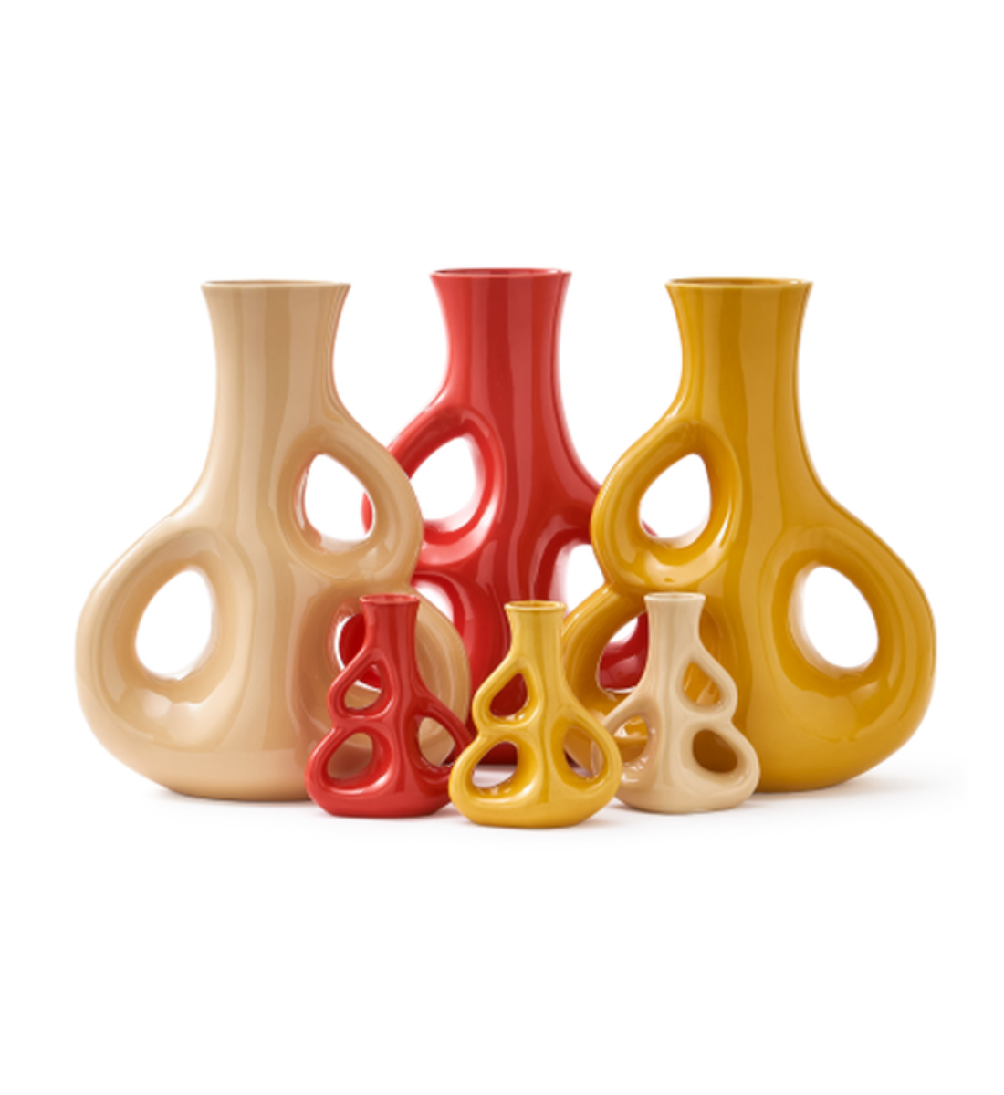 DREI OHREN Vase beige