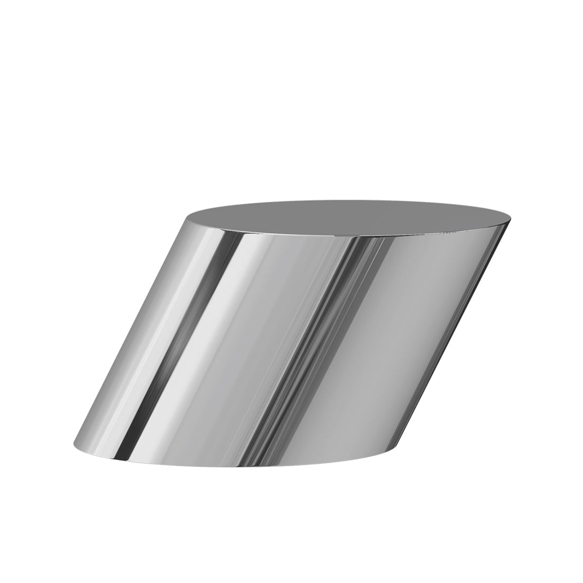 TILT Coffee Table in Polished Stainless Steel
