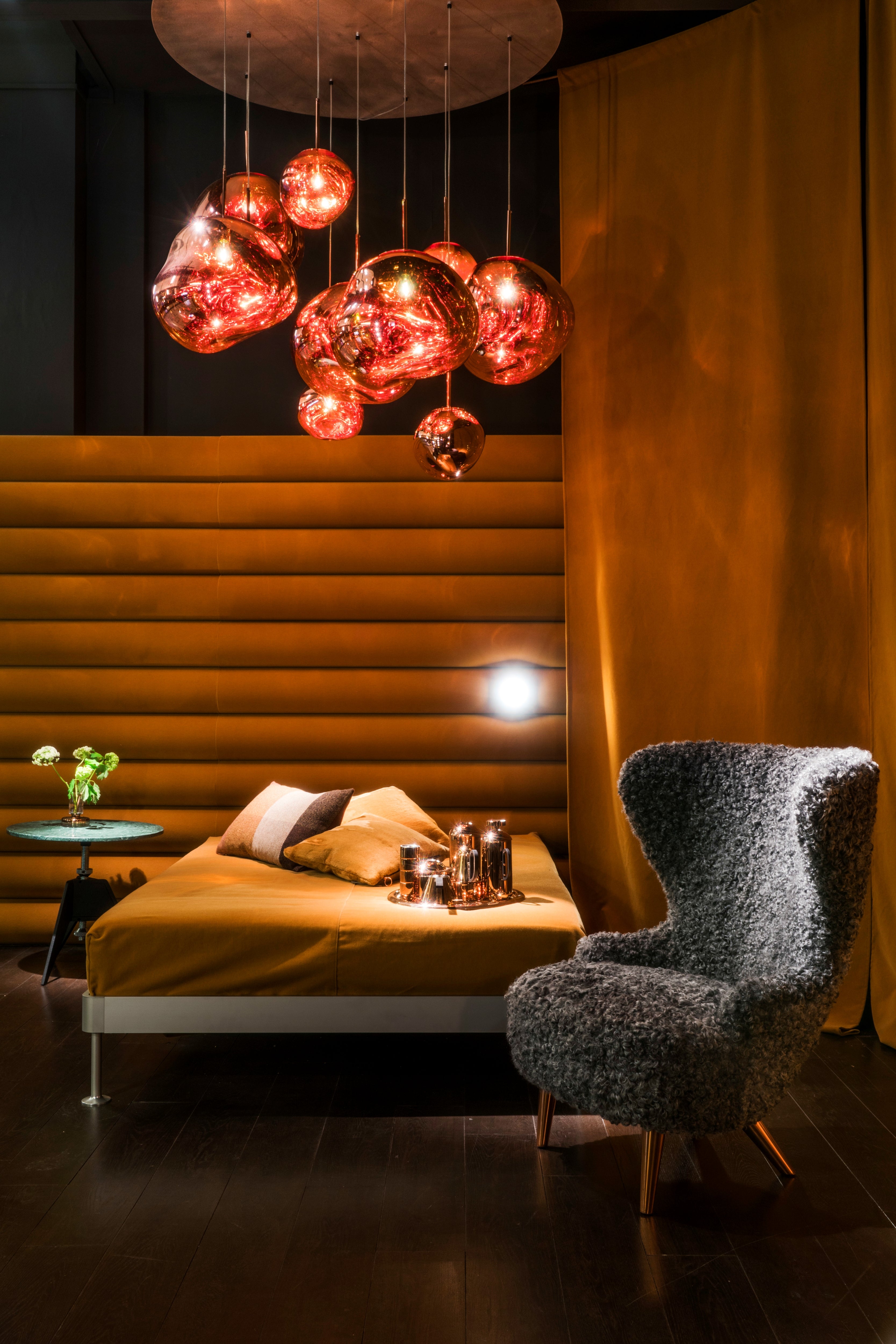 MELT MEGA Copper Ceiling Lamp