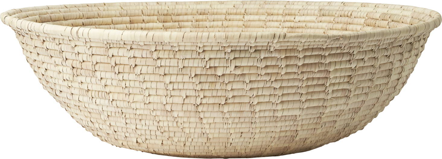 Tulpenkorb Palmblätter