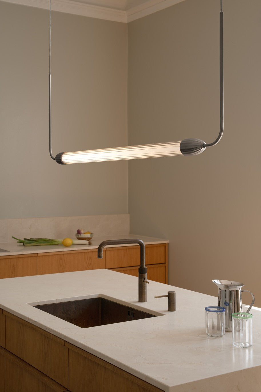 Pendelleuchte LEMON SQUEEZE LINEAR silber