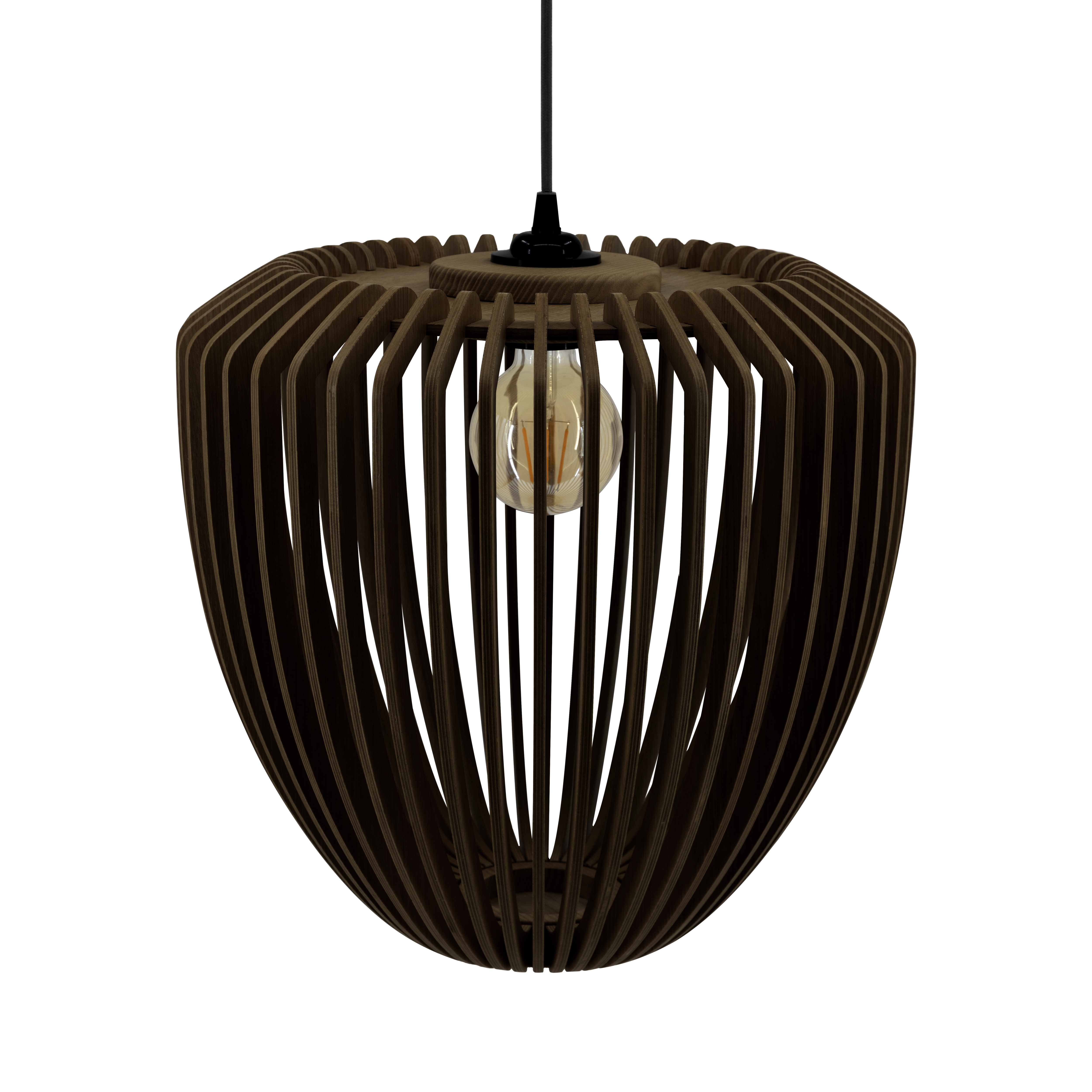 Abażur CLAVA WOOD ciemny dąb – Umage