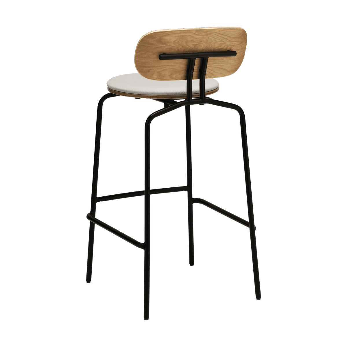 Beige curious hoker with a black base