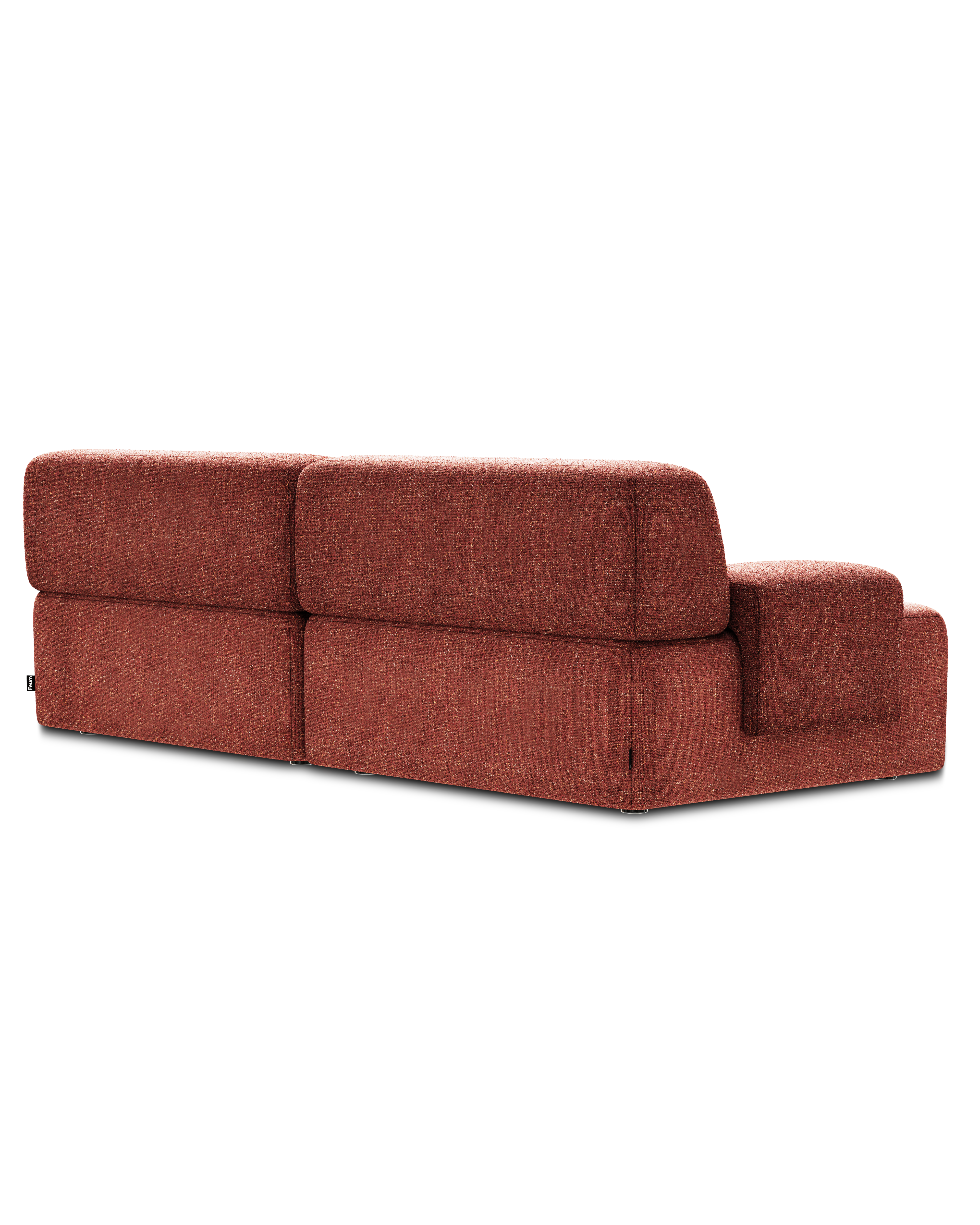 Modulsofa für 2 Personen UMI kastanienrot