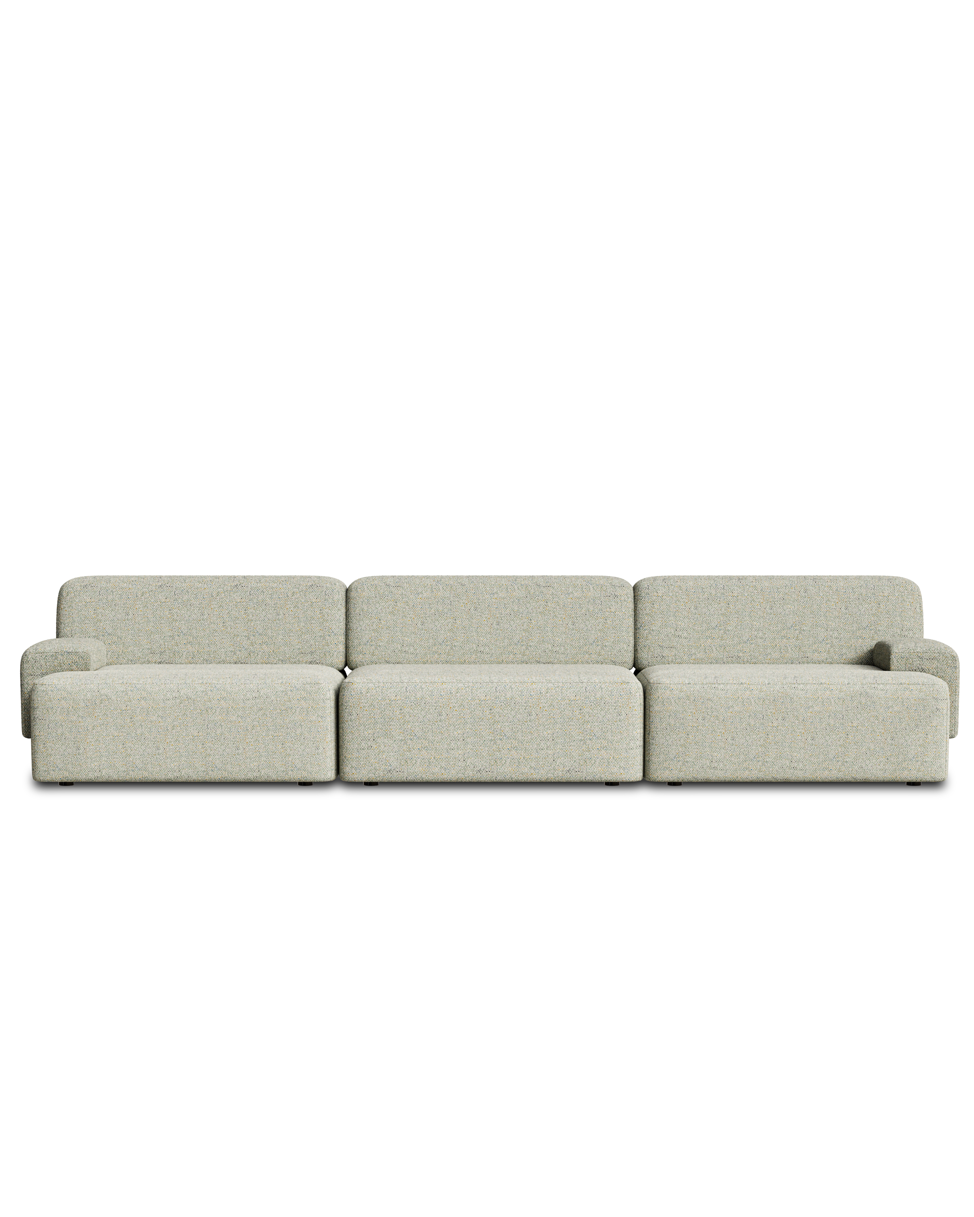 Modular 3-Seater Sofa UMI Light Green
