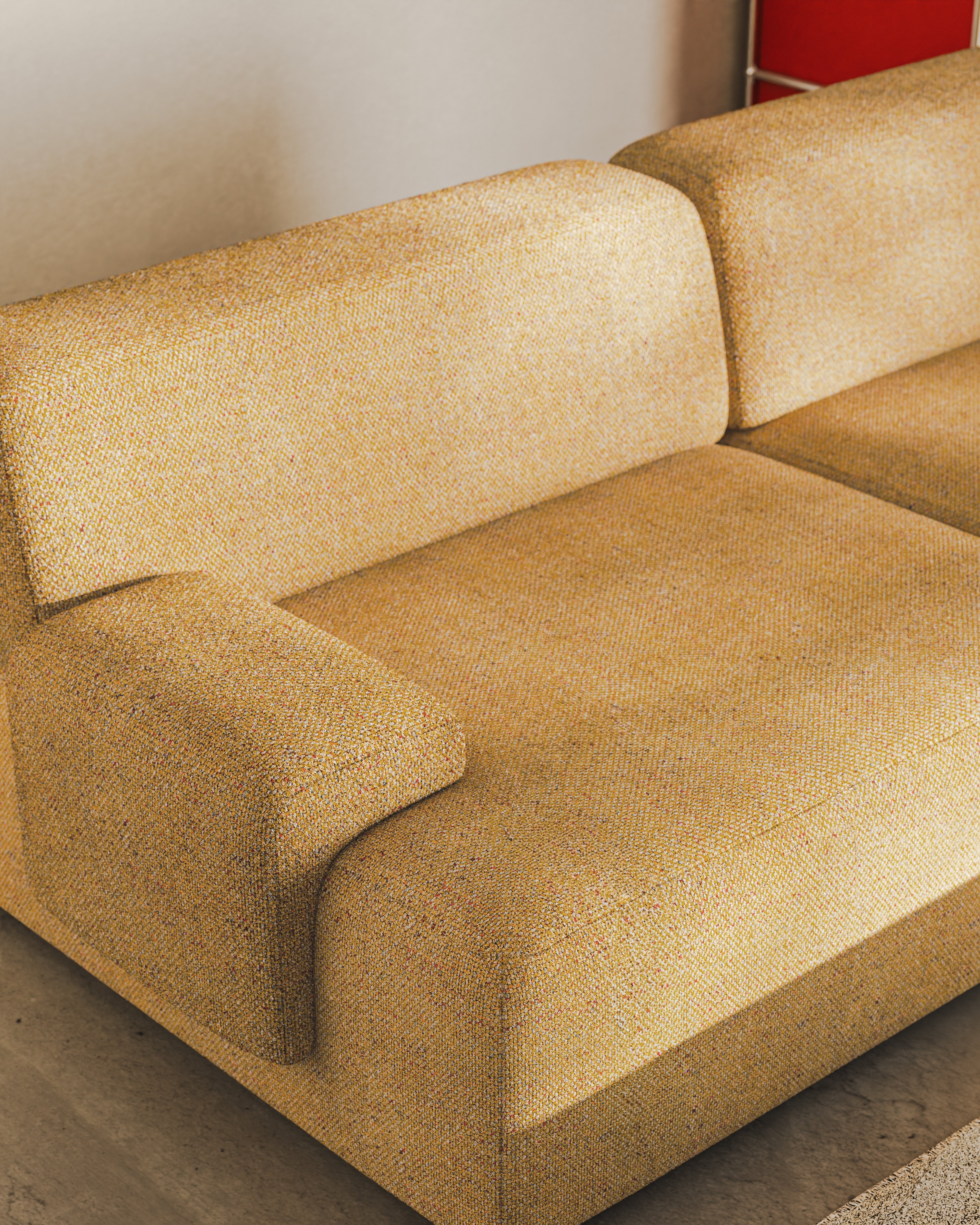 Modulares Sofa für 2 Personen UMI herbstlich orange