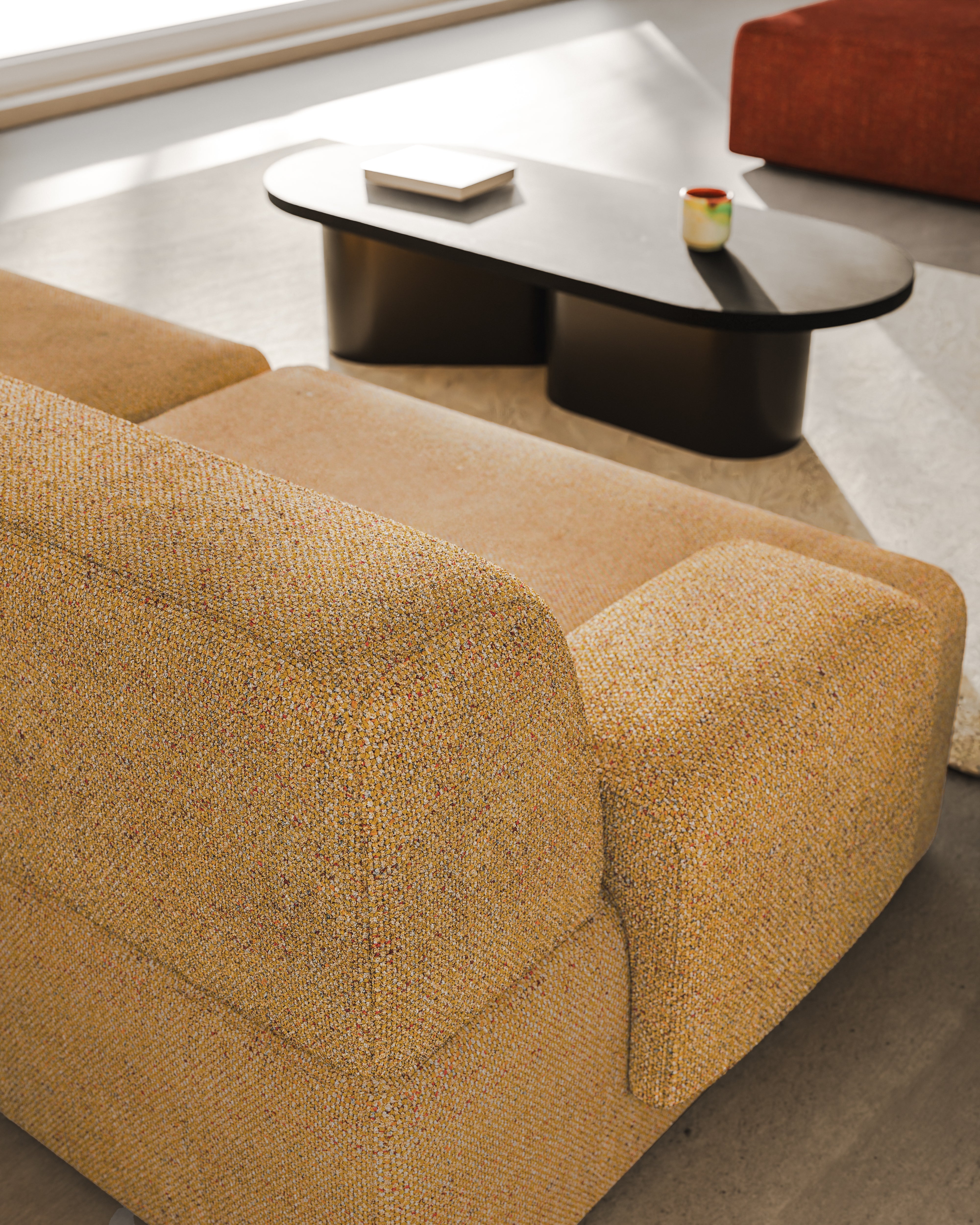 Modulares Sofa für 2 Personen UMI herbstlich orange
