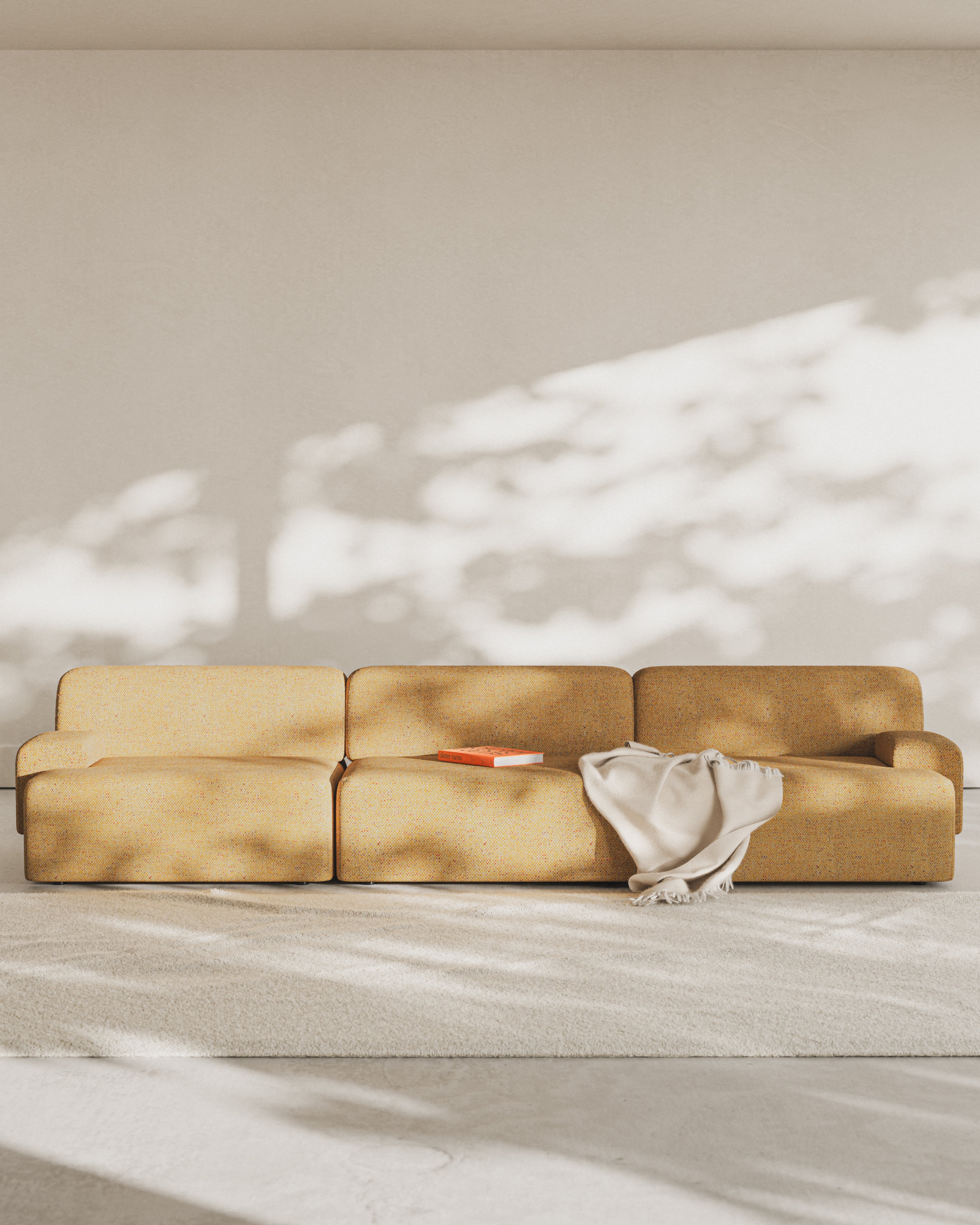 Modular 3-Seater Sofa UMI Autumn Orange