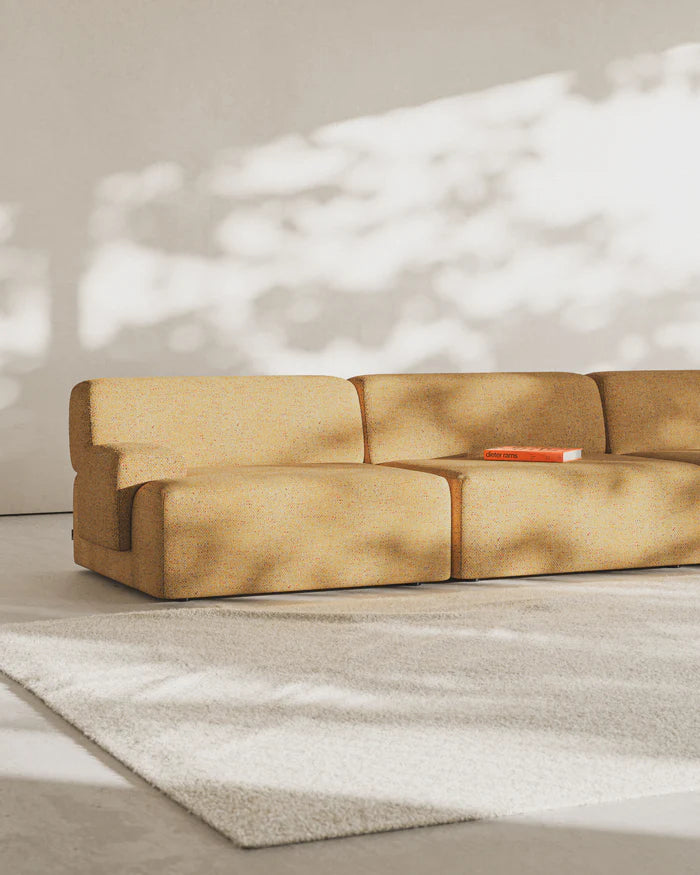 Modulares Sofa UMI - linkes Modul in herbstlichem Orange