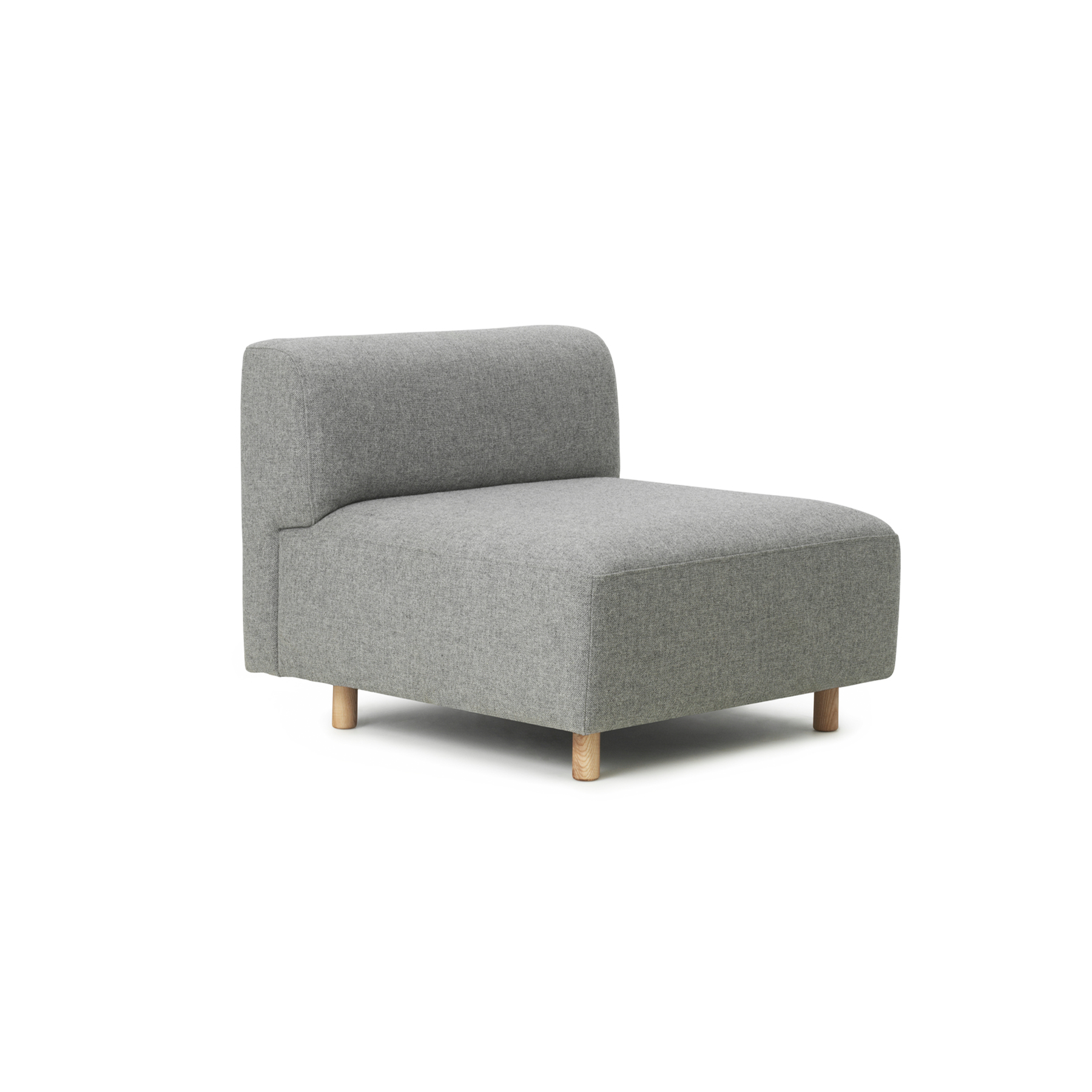 Wiederholen Sie das modulare Sofa - das mittlere Element, das gepolstert ist