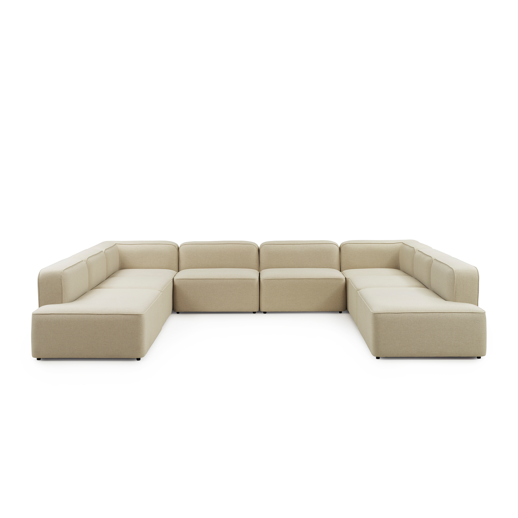 U ROPE -shaped corner Black base