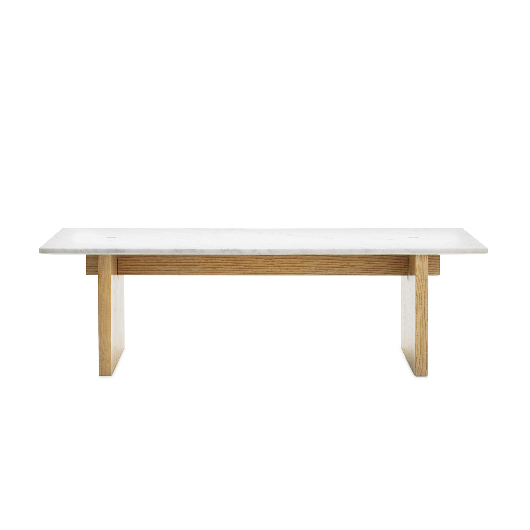 Solid weißer Couchtisch