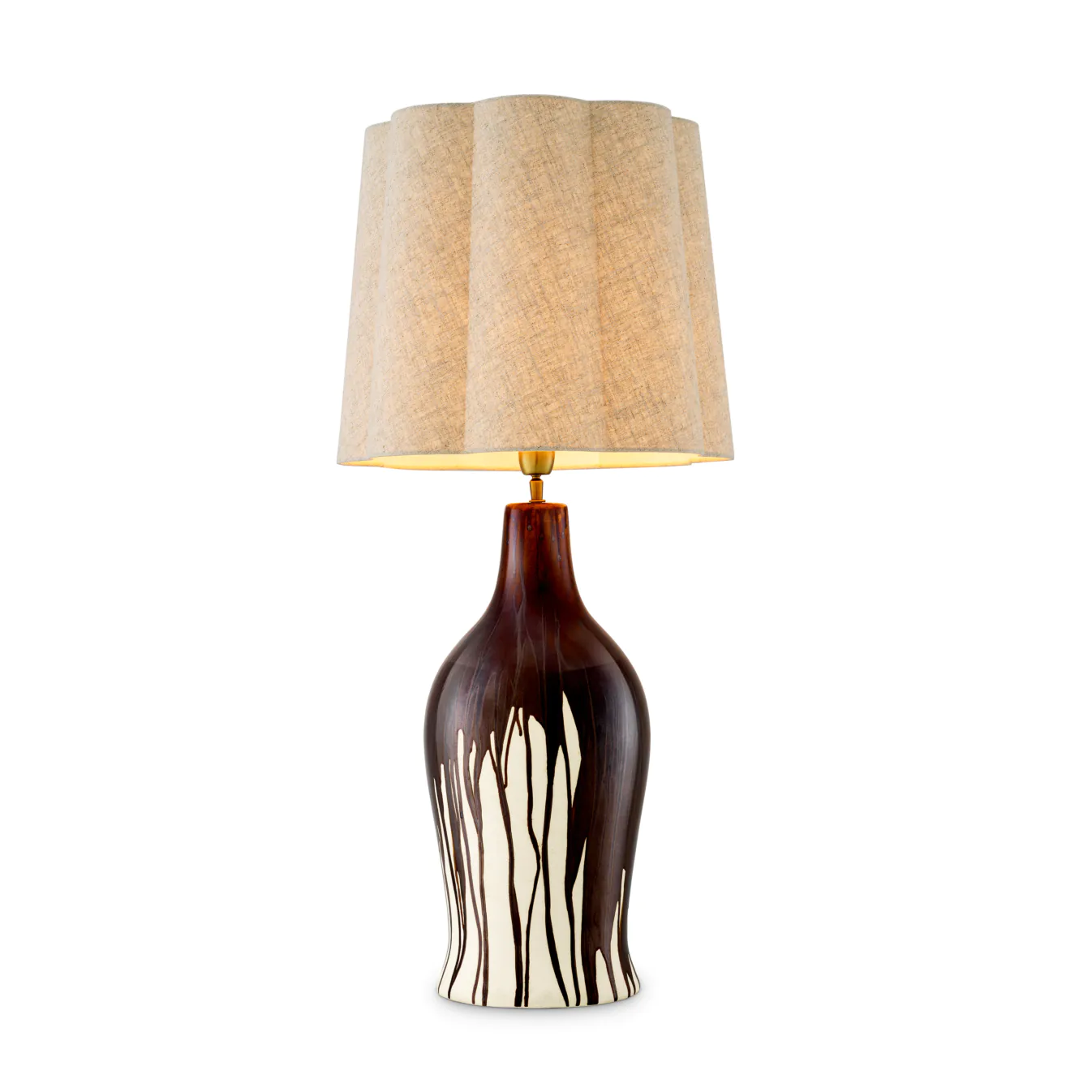 Lampa stołowa BEATRIZ brązowy – Eichholtz