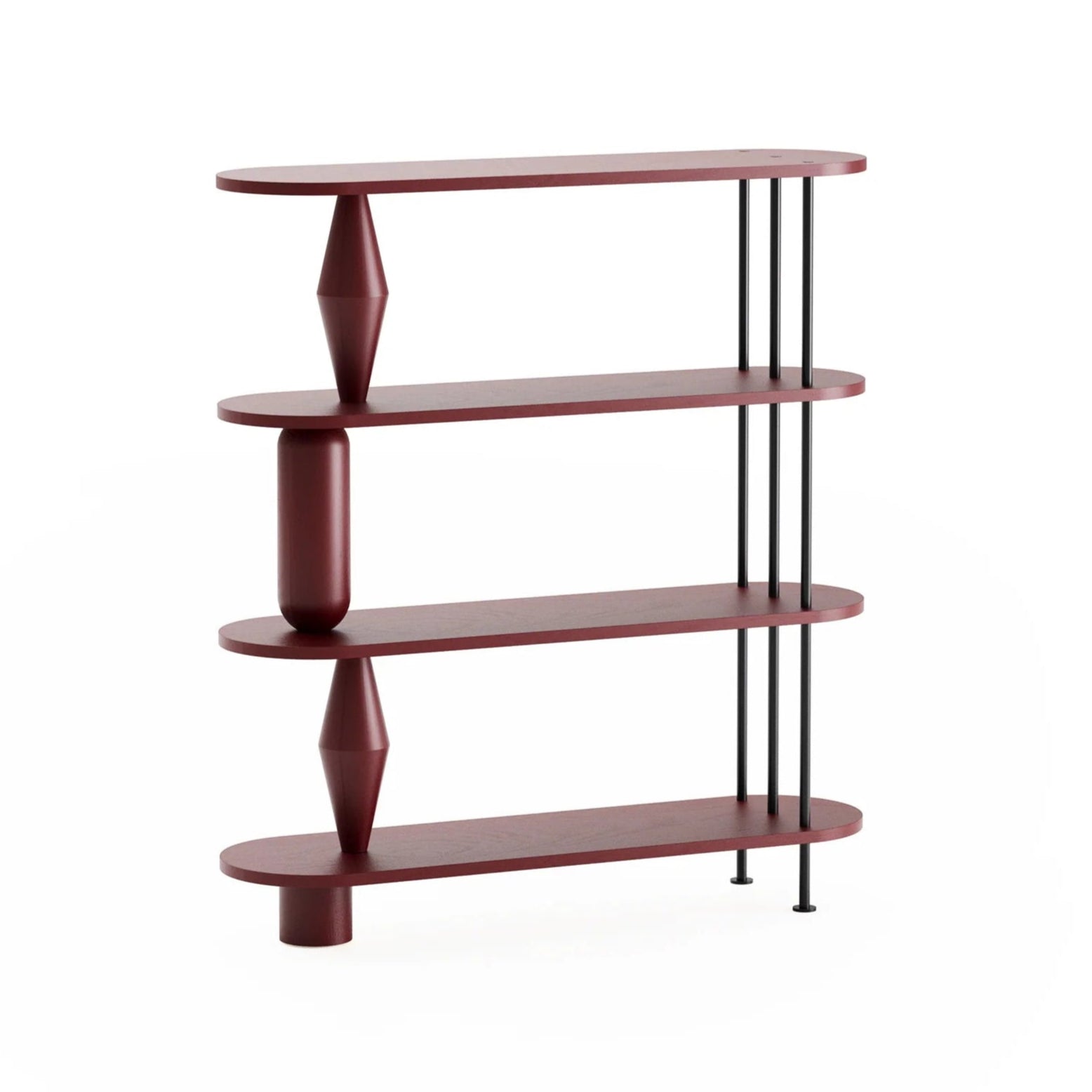 Regal VAZOO burgunderfarbenes Eichenholz