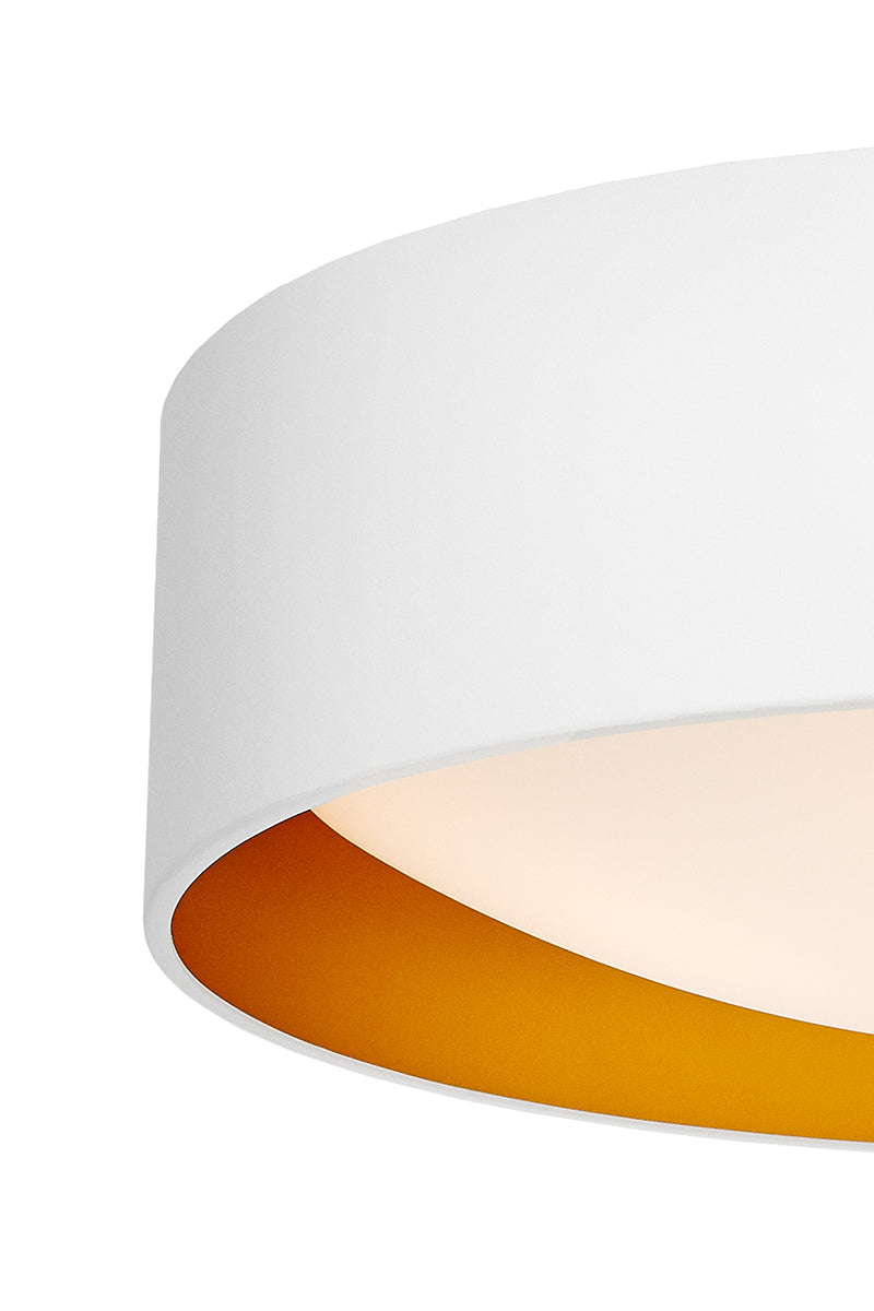 VERO pendant lamp white with a gold center