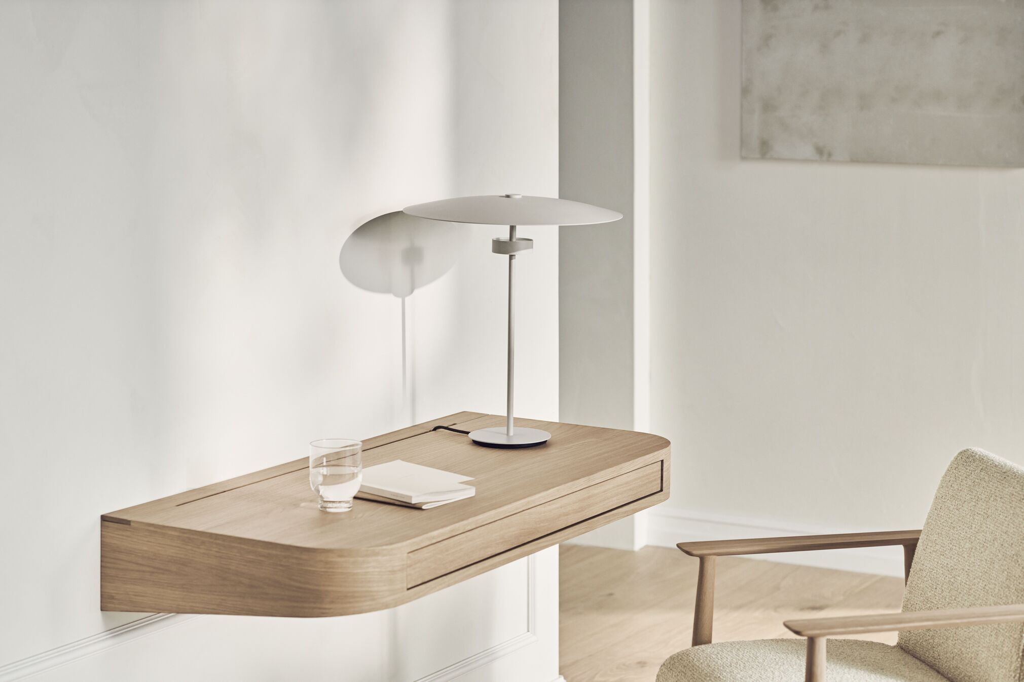 Vala Wall Desk Eichenfurnier