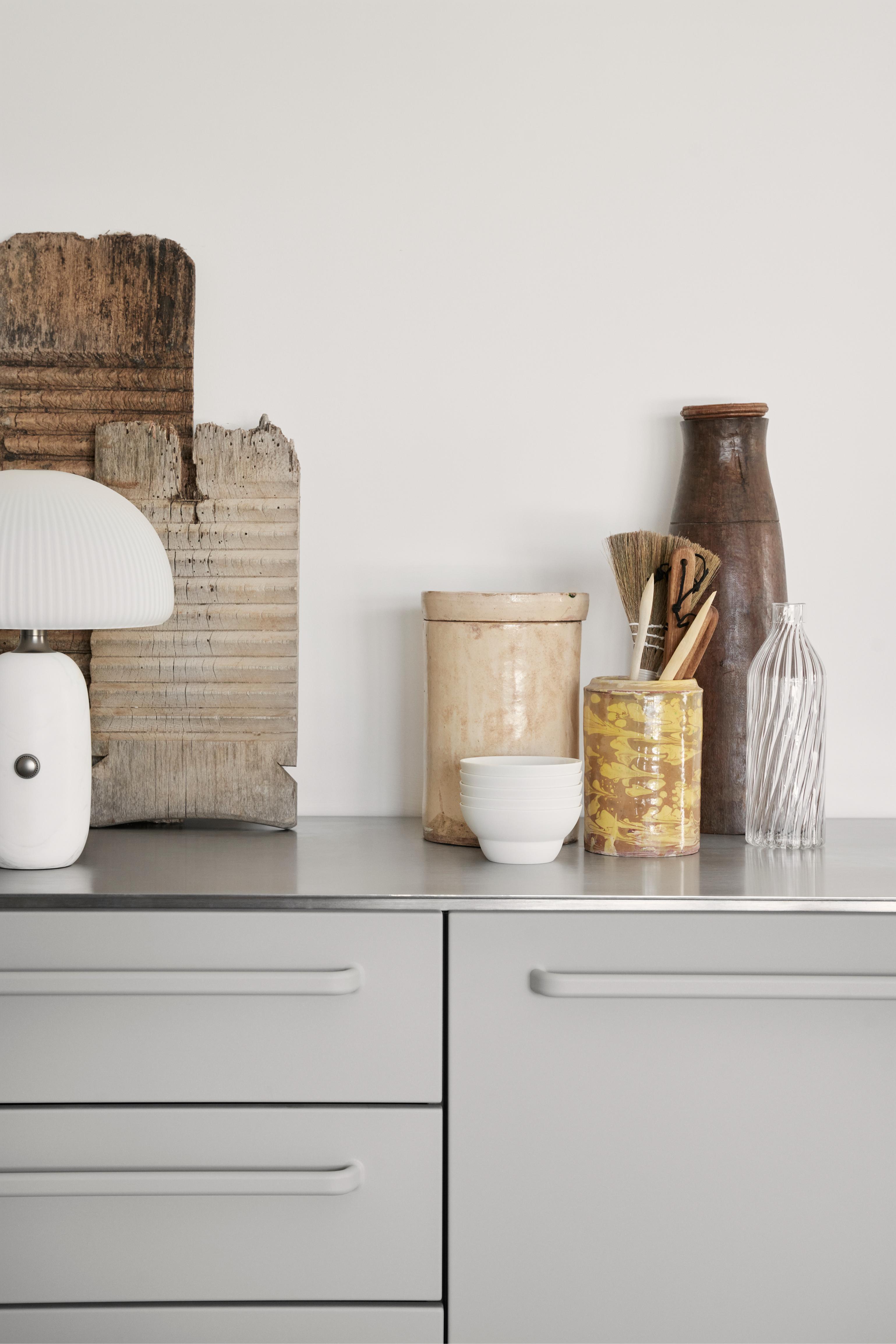 Tischlampe SCULPTURE weißer Marmor