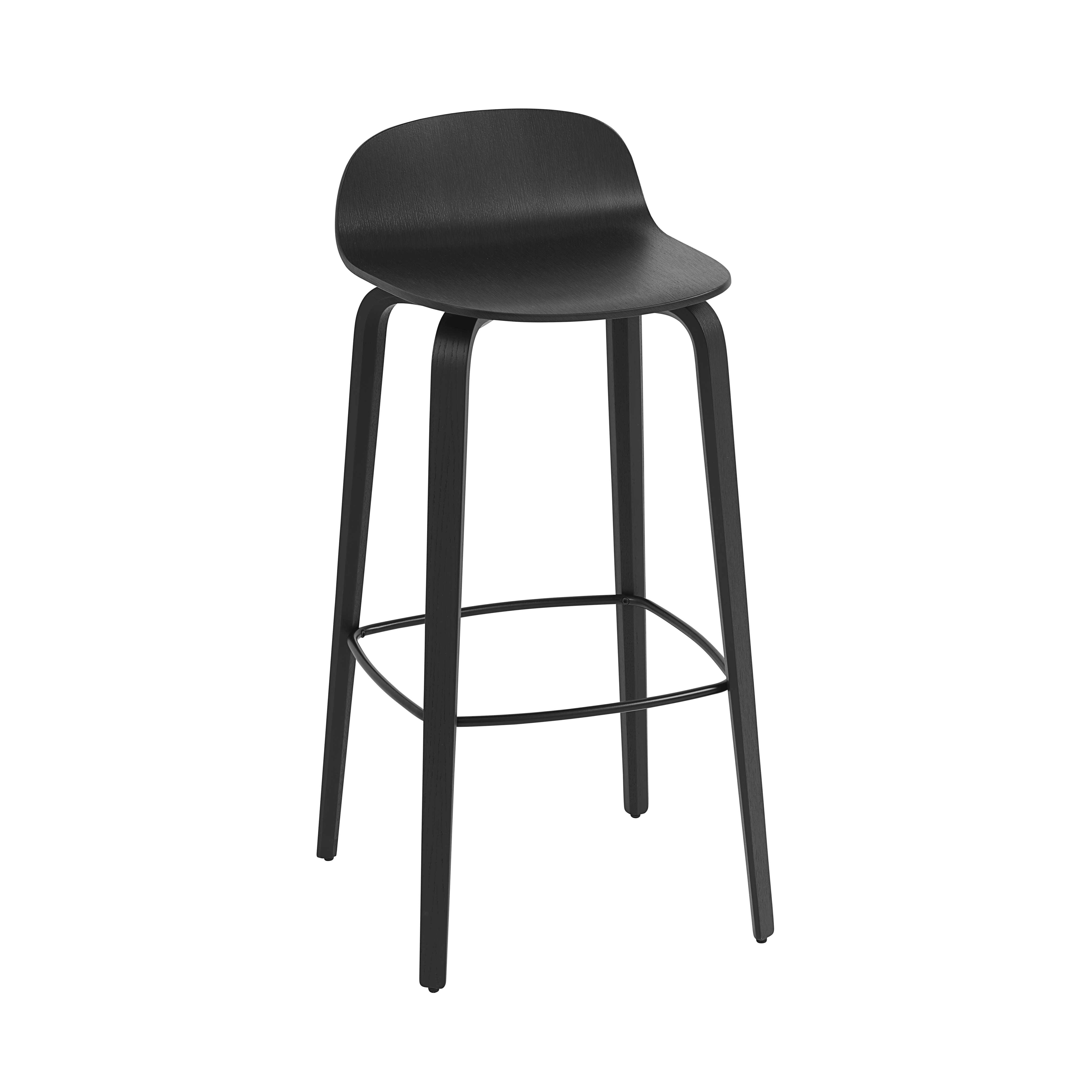 VISU Black Bar Stool