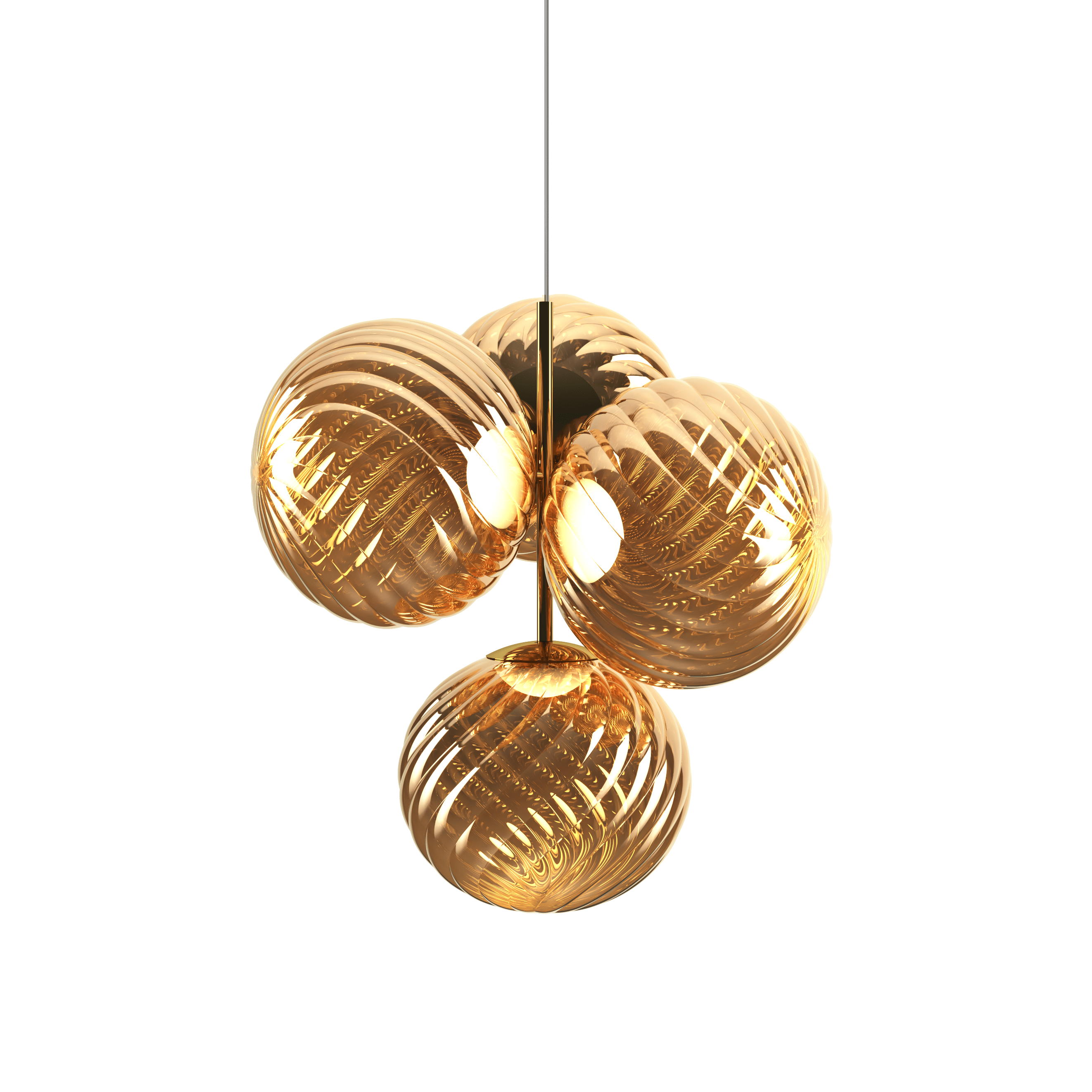 Pendelleuchte WHIRL SMALL gold