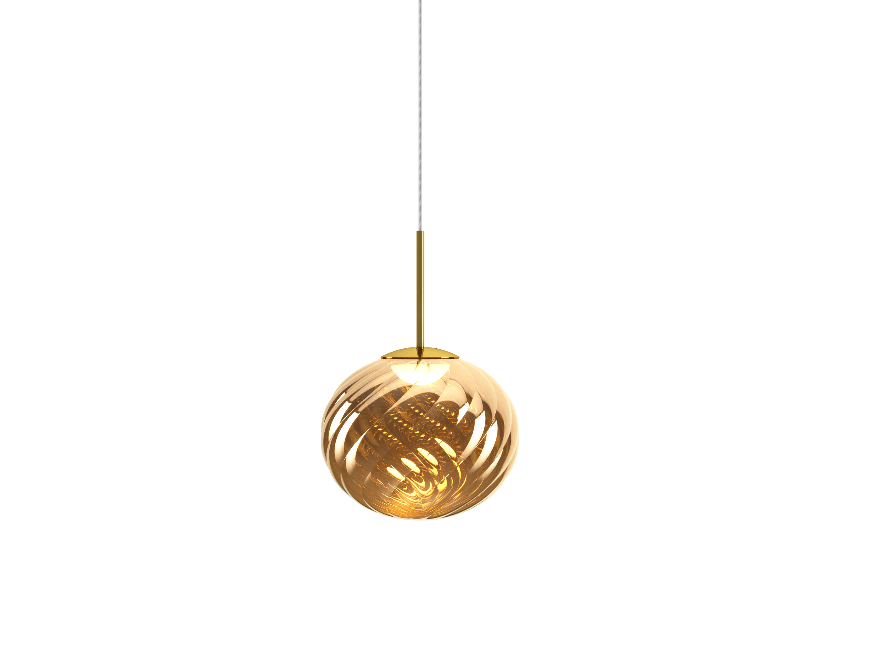 WHIRL gold pendant lamp