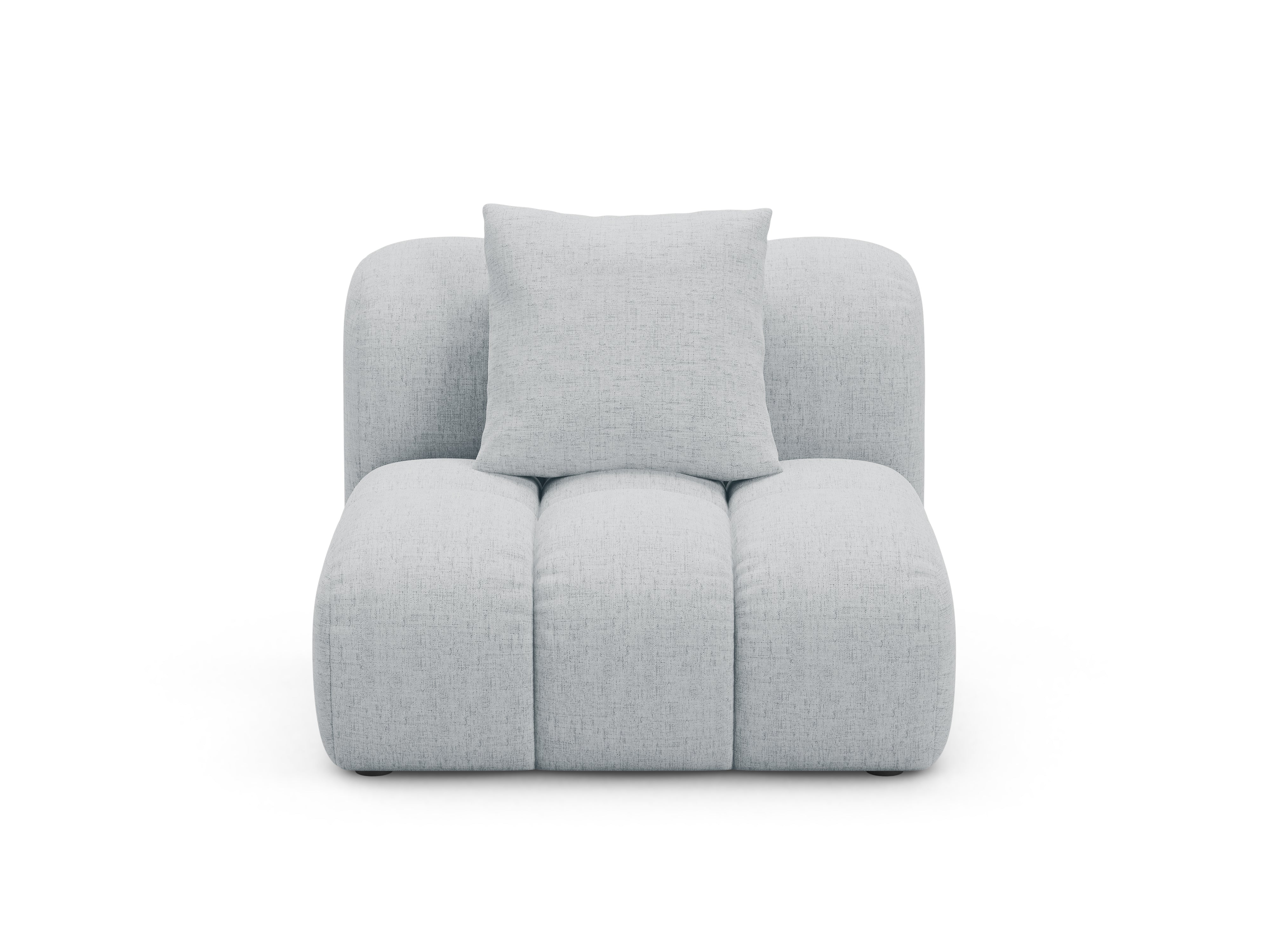 Astro Light Gray Chenille Armchair / Module