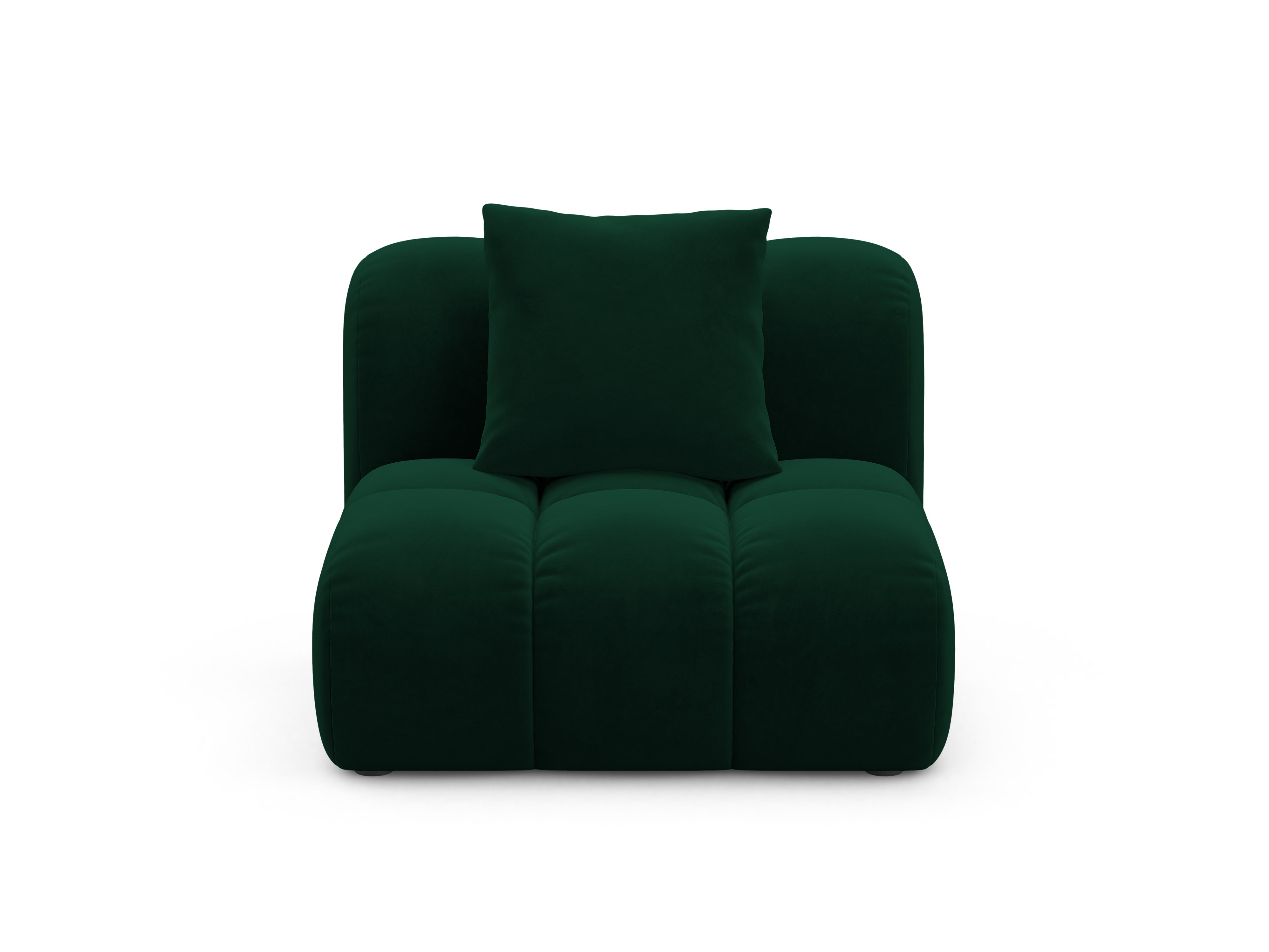 Velvet Armchair / Module ASTRO Bottle Green