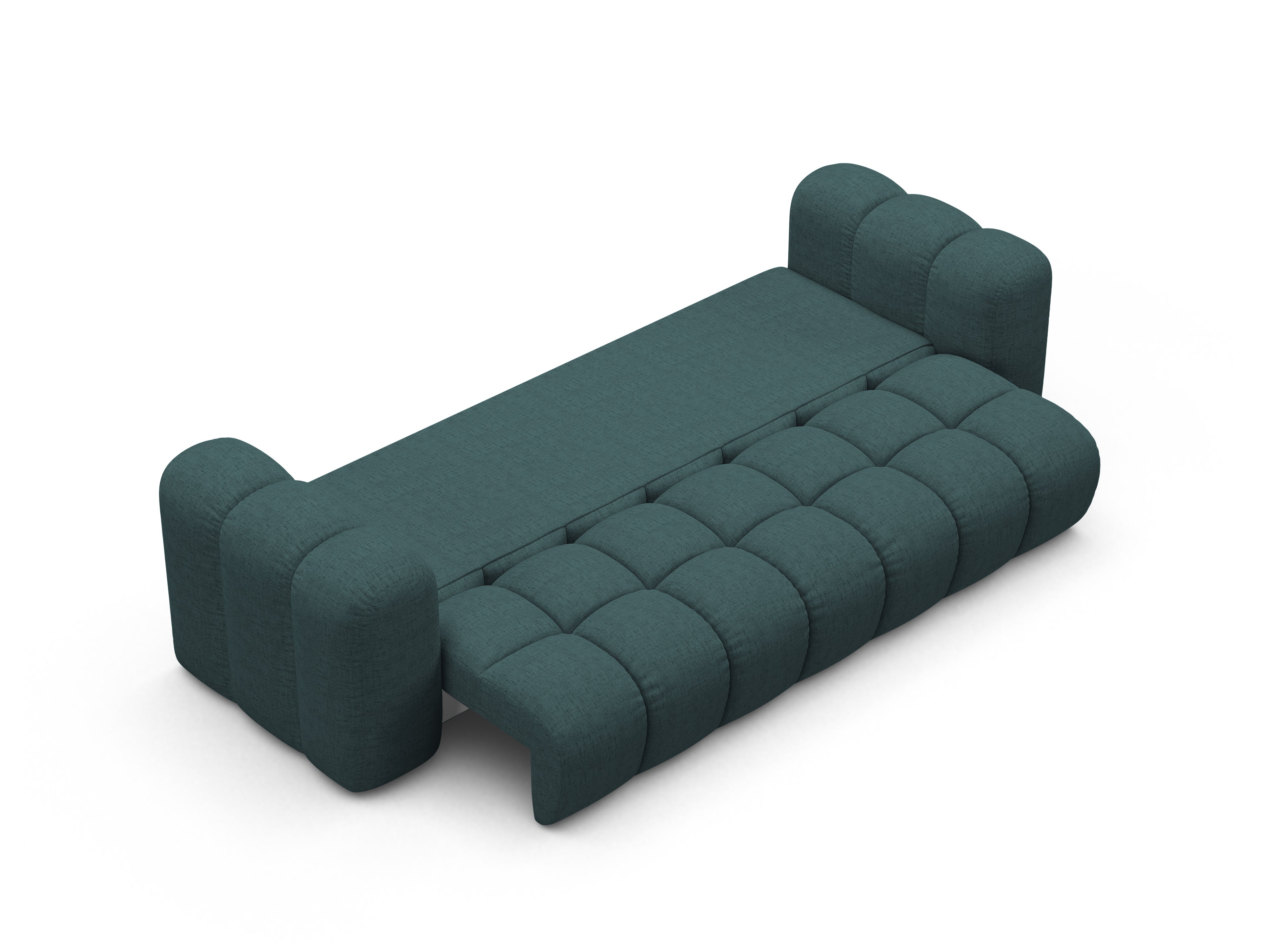ASTRO turquoise chenille sofa with sleeping function