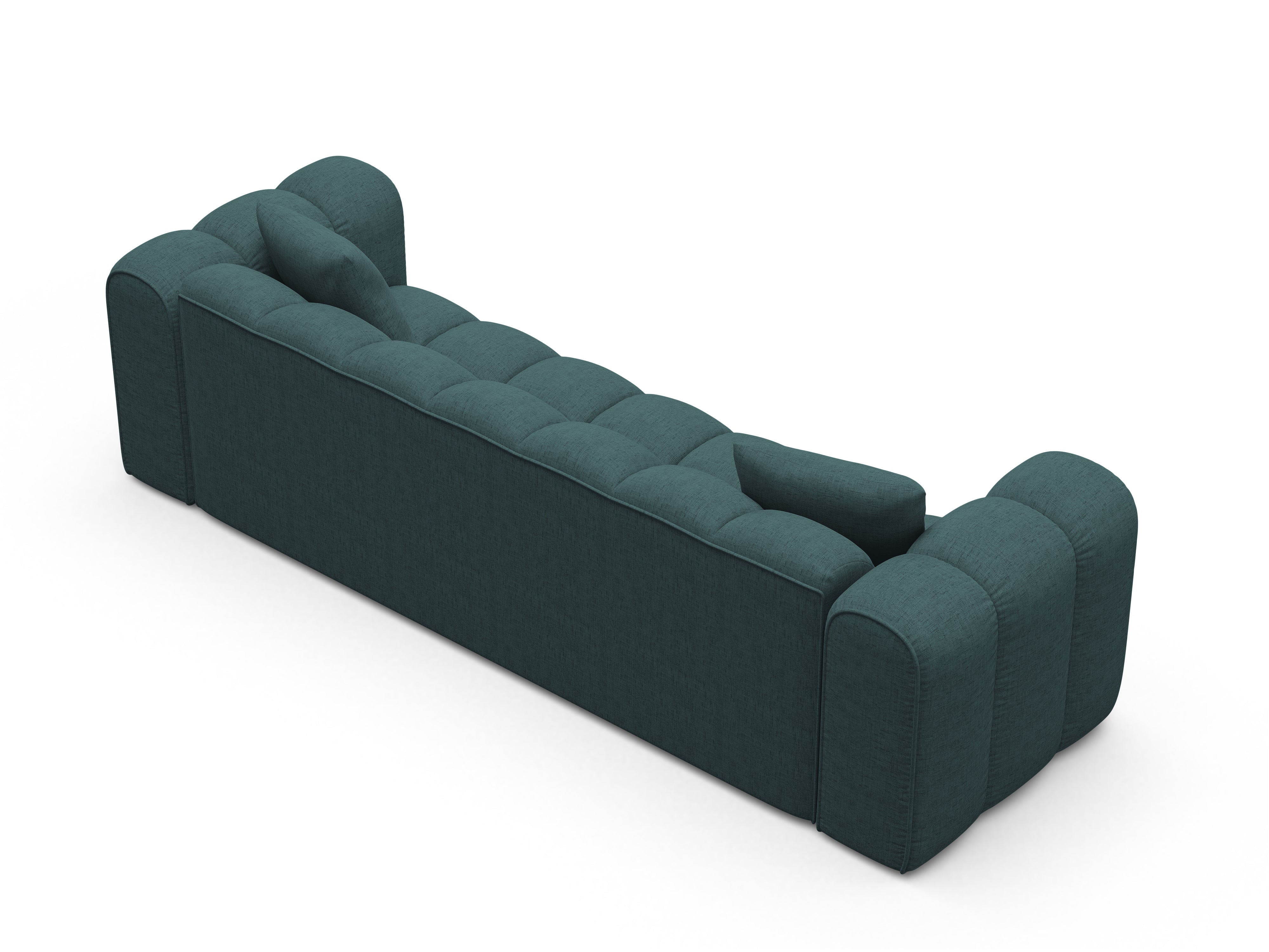 ASTRO turquoise chenille sofa with sleeping function