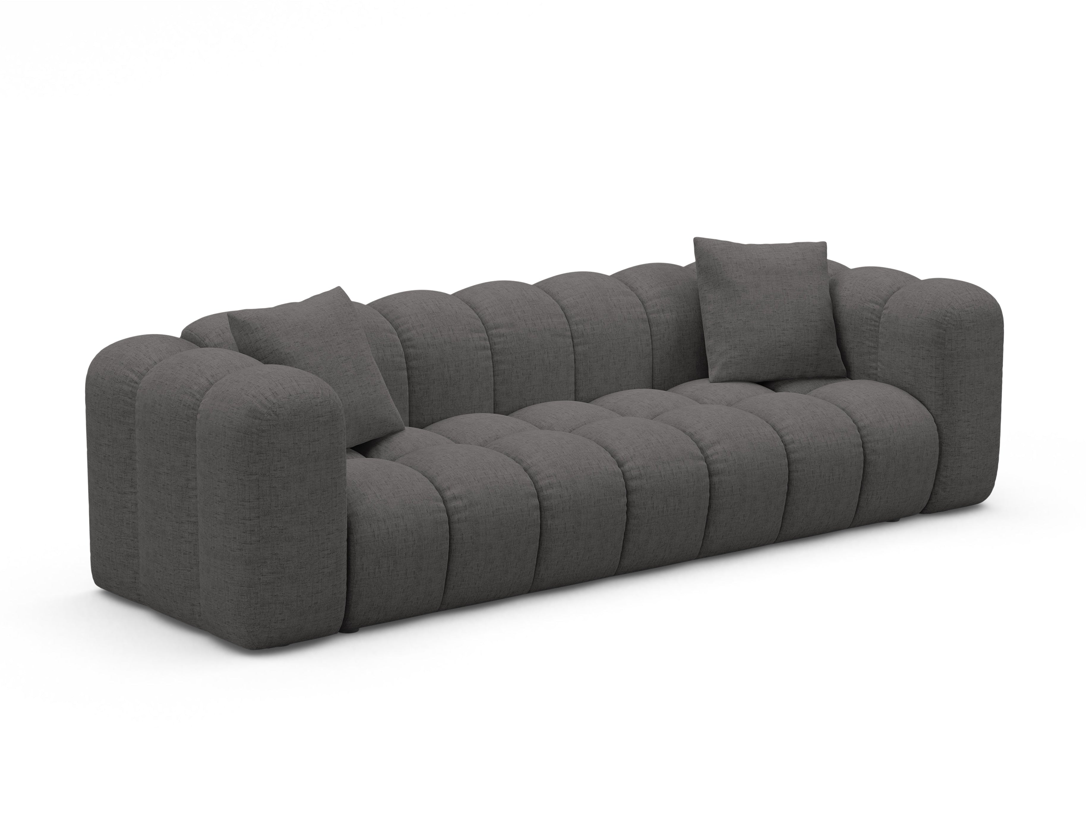 Sofa mit Schlaffunktion ASTRO graues Chenille