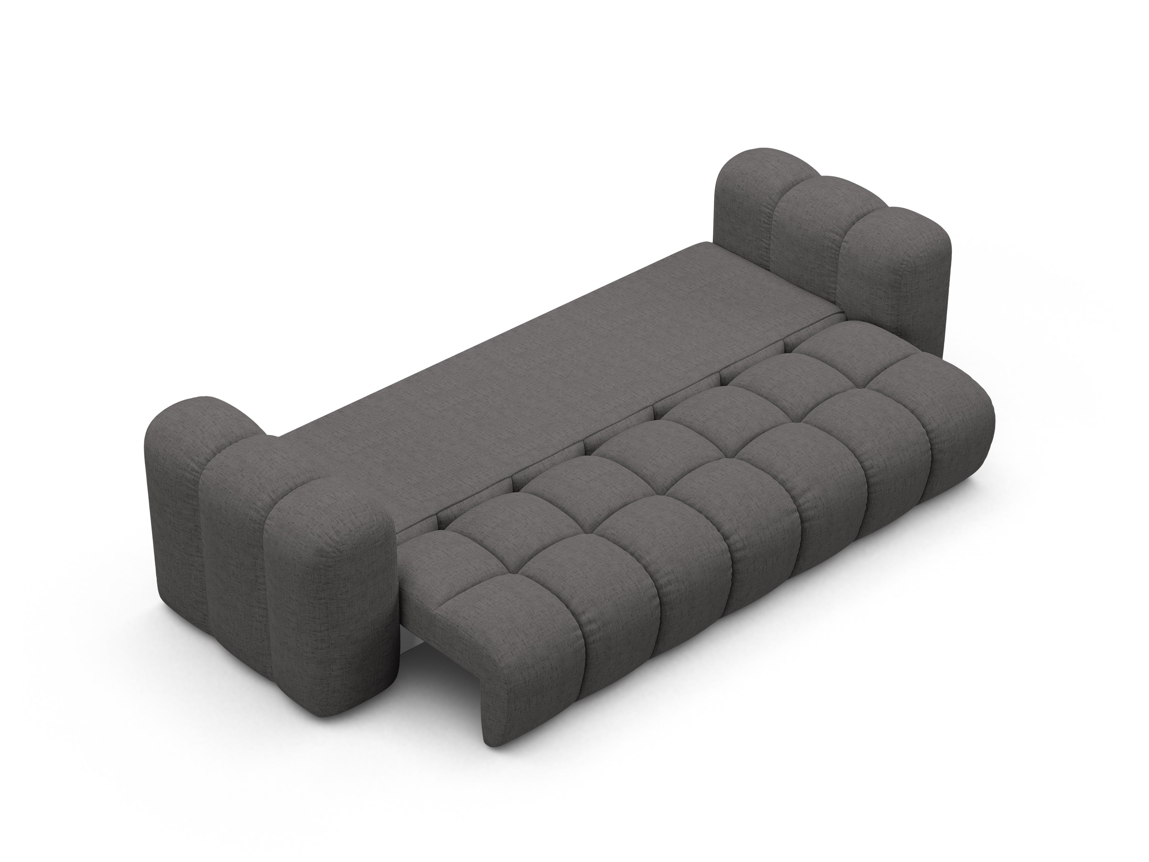 Sofa mit Schlaffunktion ASTRO graues Chenille