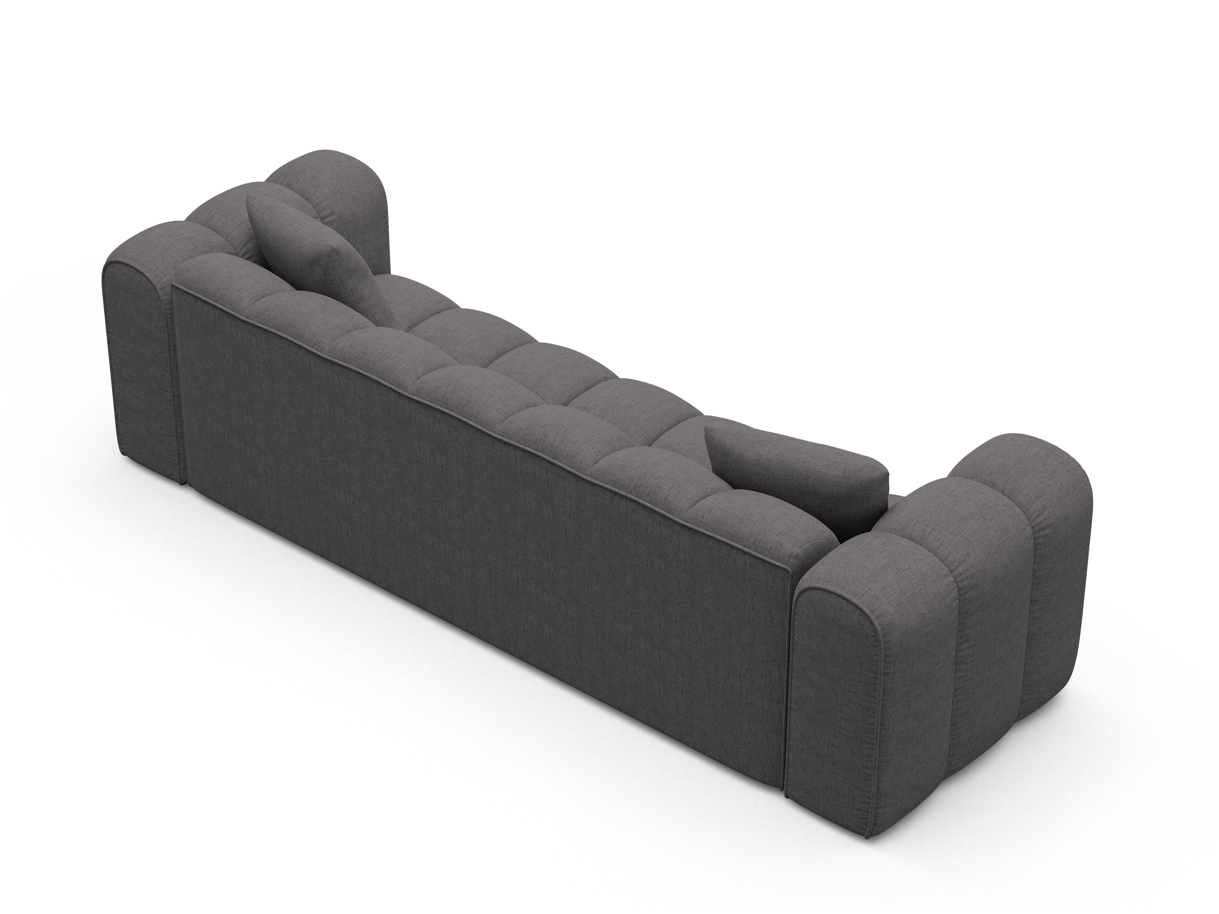 Sofa mit Schlaffunktion ASTRO graues Chenille