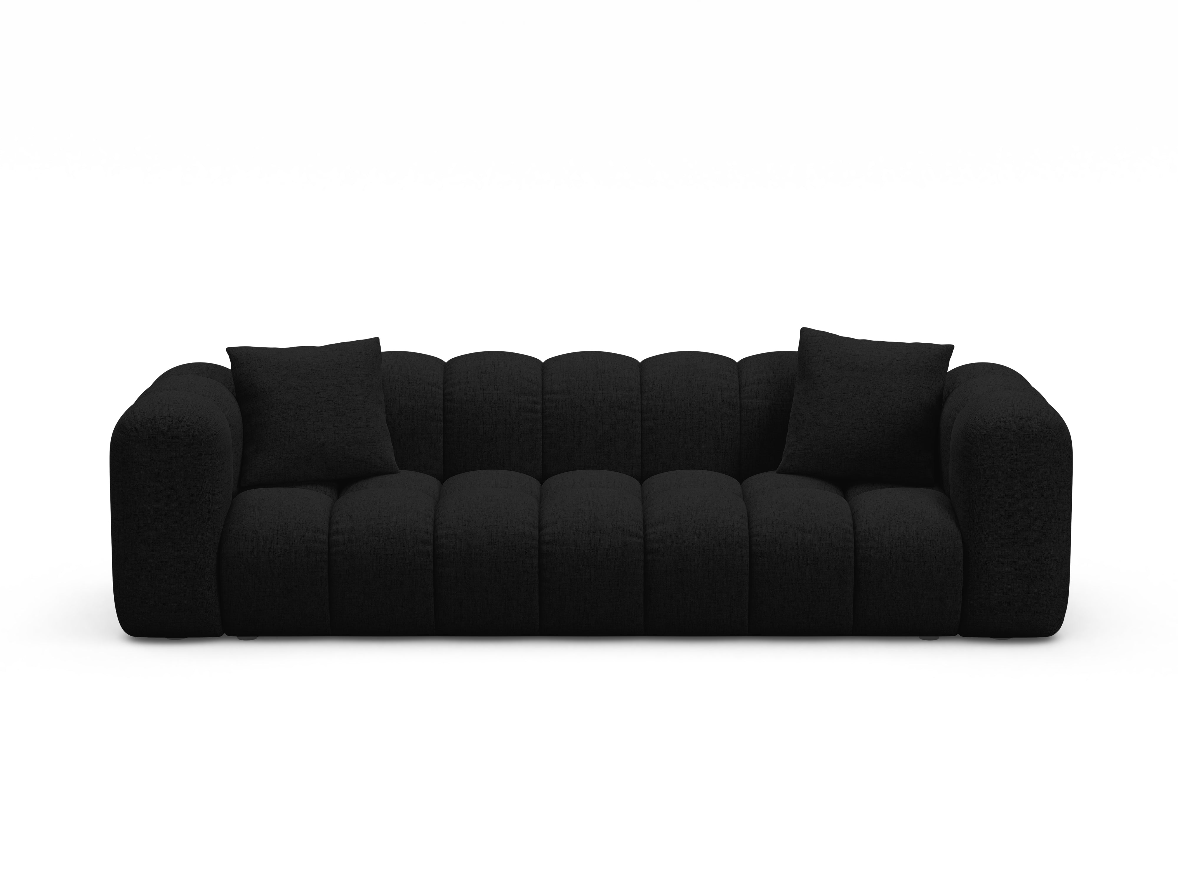 Sofa mit Schlaffunktion ASTRO schwarzer Chenille