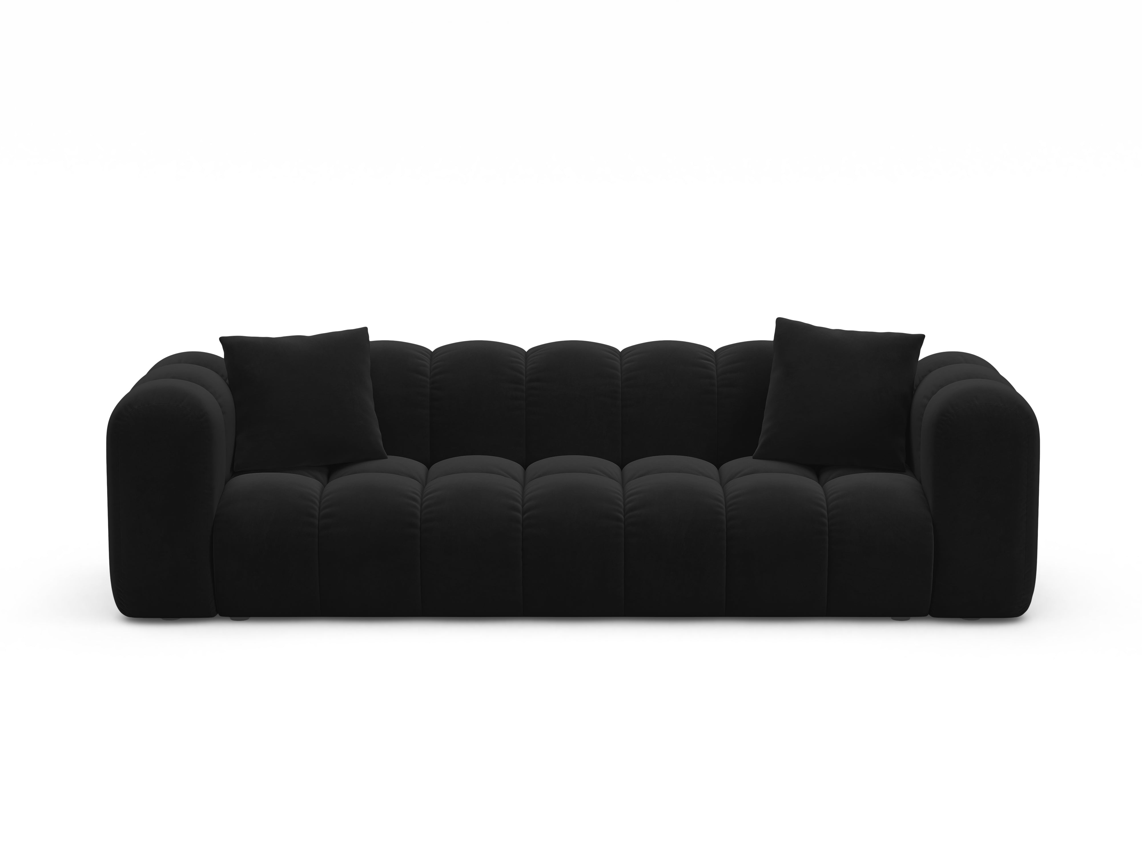 Velvet sofa with sleeping function ASTRO black