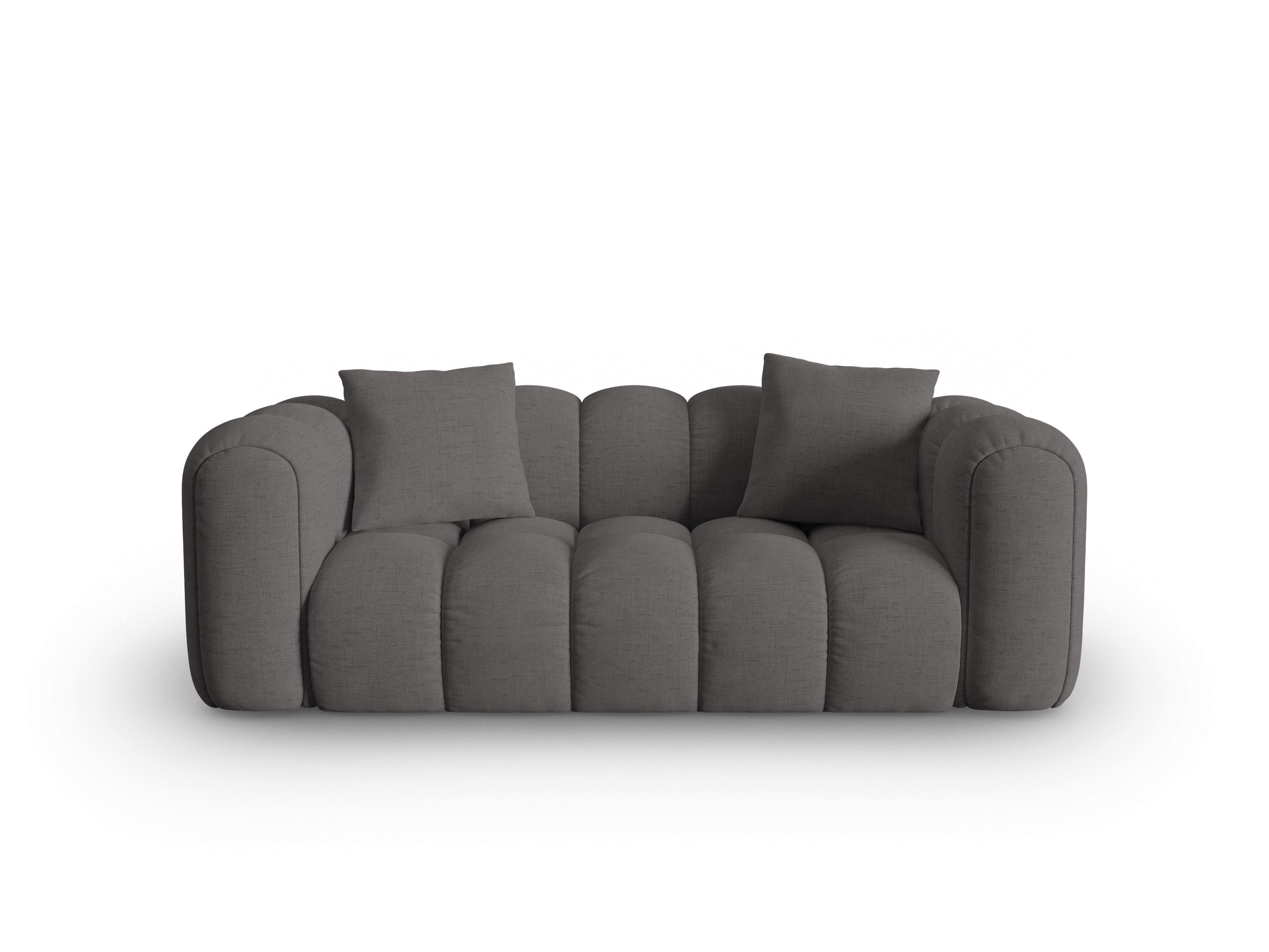 Sofa 3-Sitzer ASTRO graues Chenille