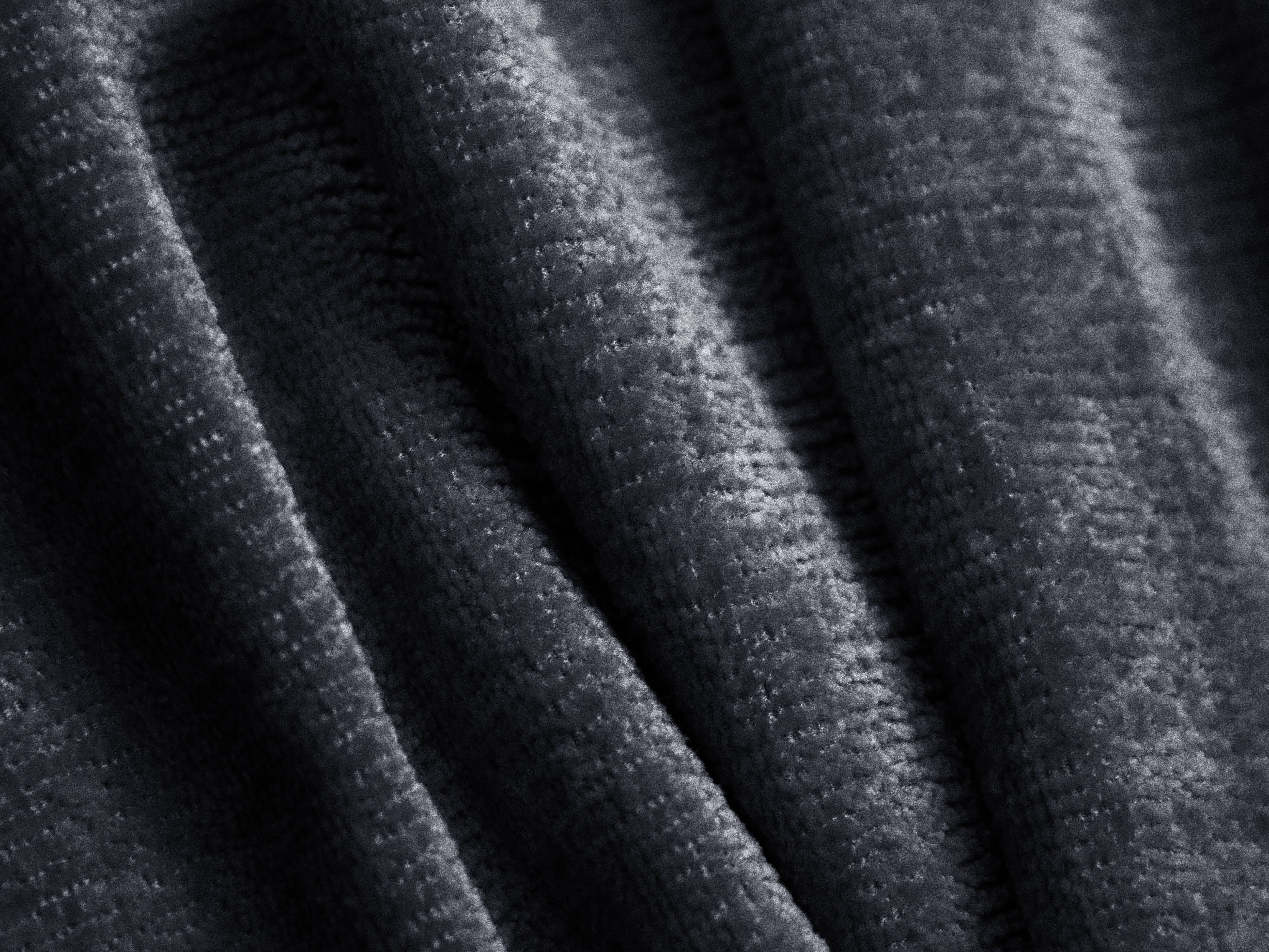 Sofa für 3,5 Personen ALDRIN in marineblauem Chenille