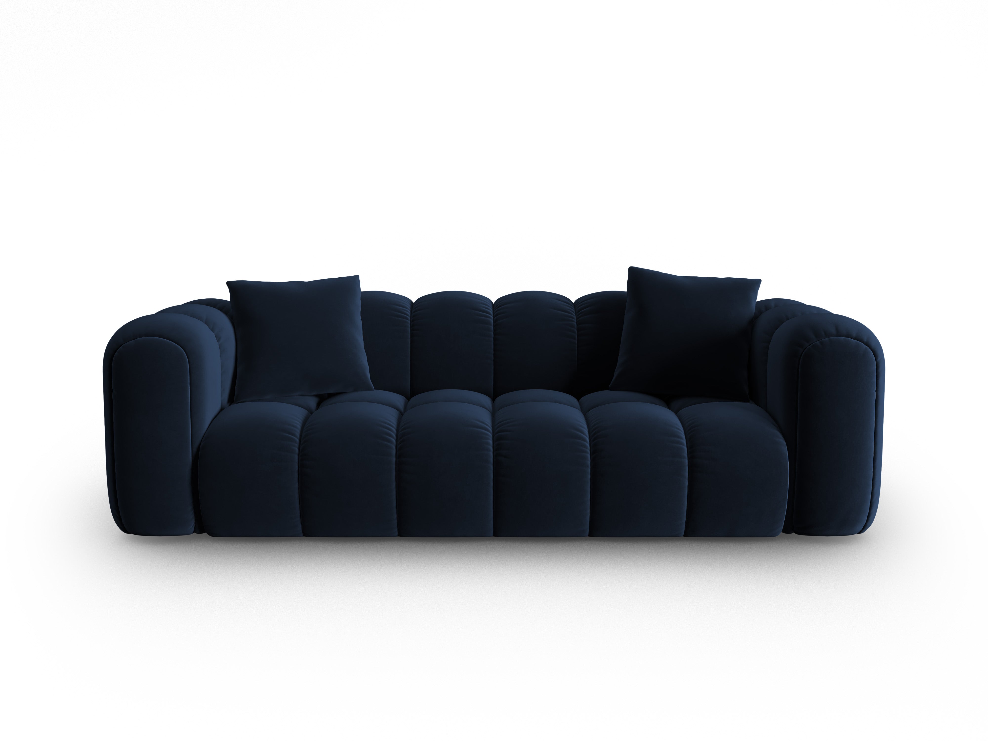 Sofa aus Samt für 4 Personen ASTRO königsblau