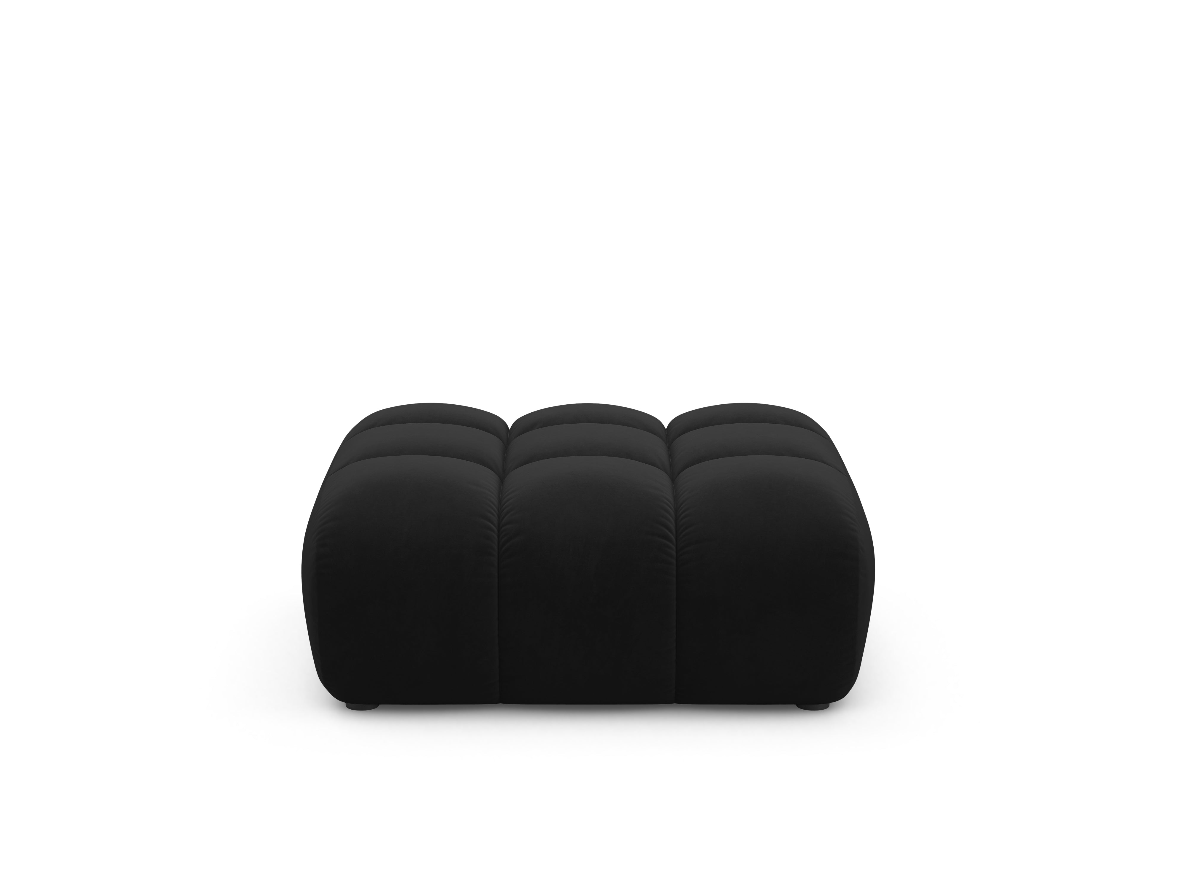 Samt Pouf ASTRO schwarz