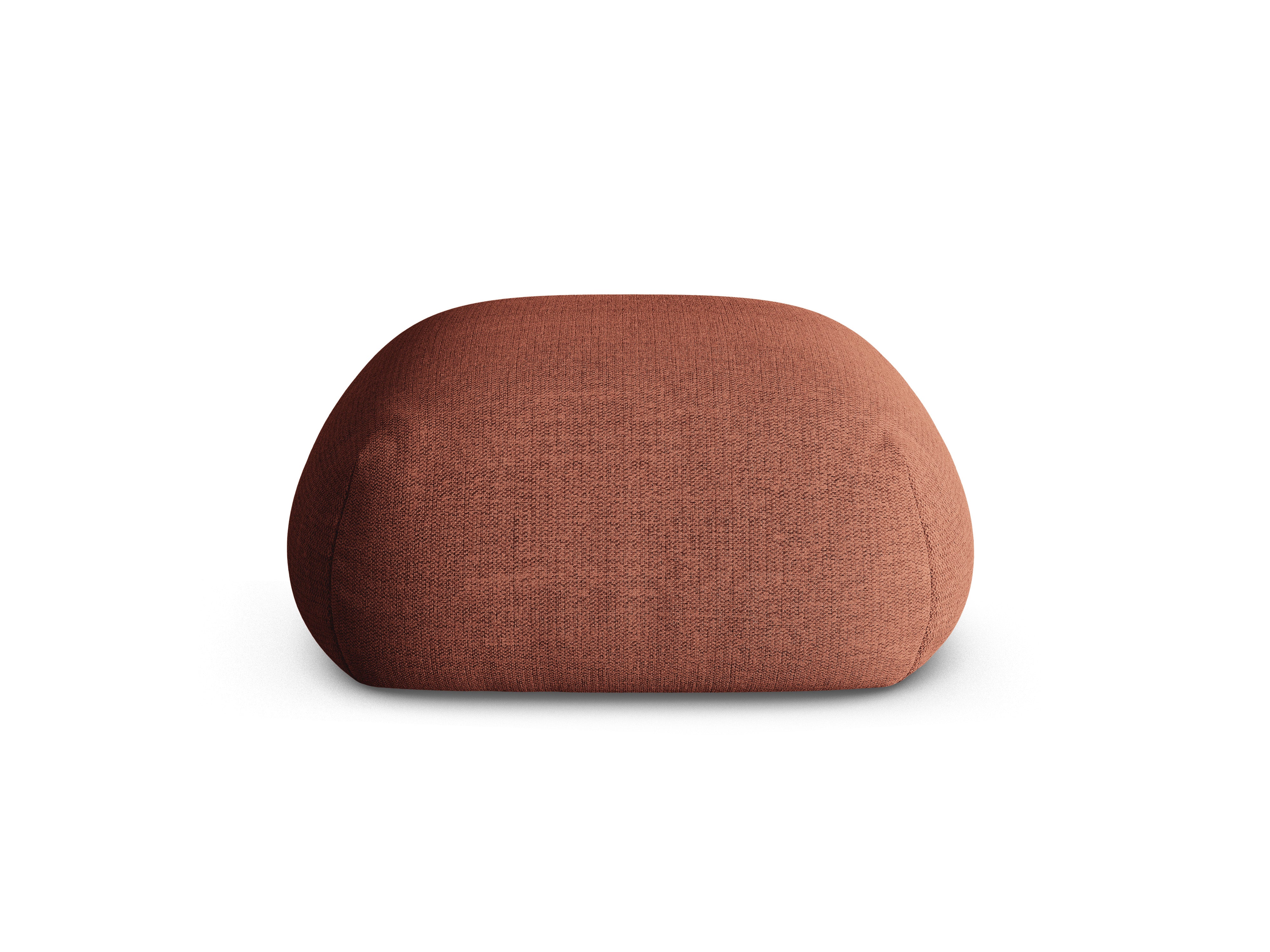 ROGER Coral Chenille Pouf