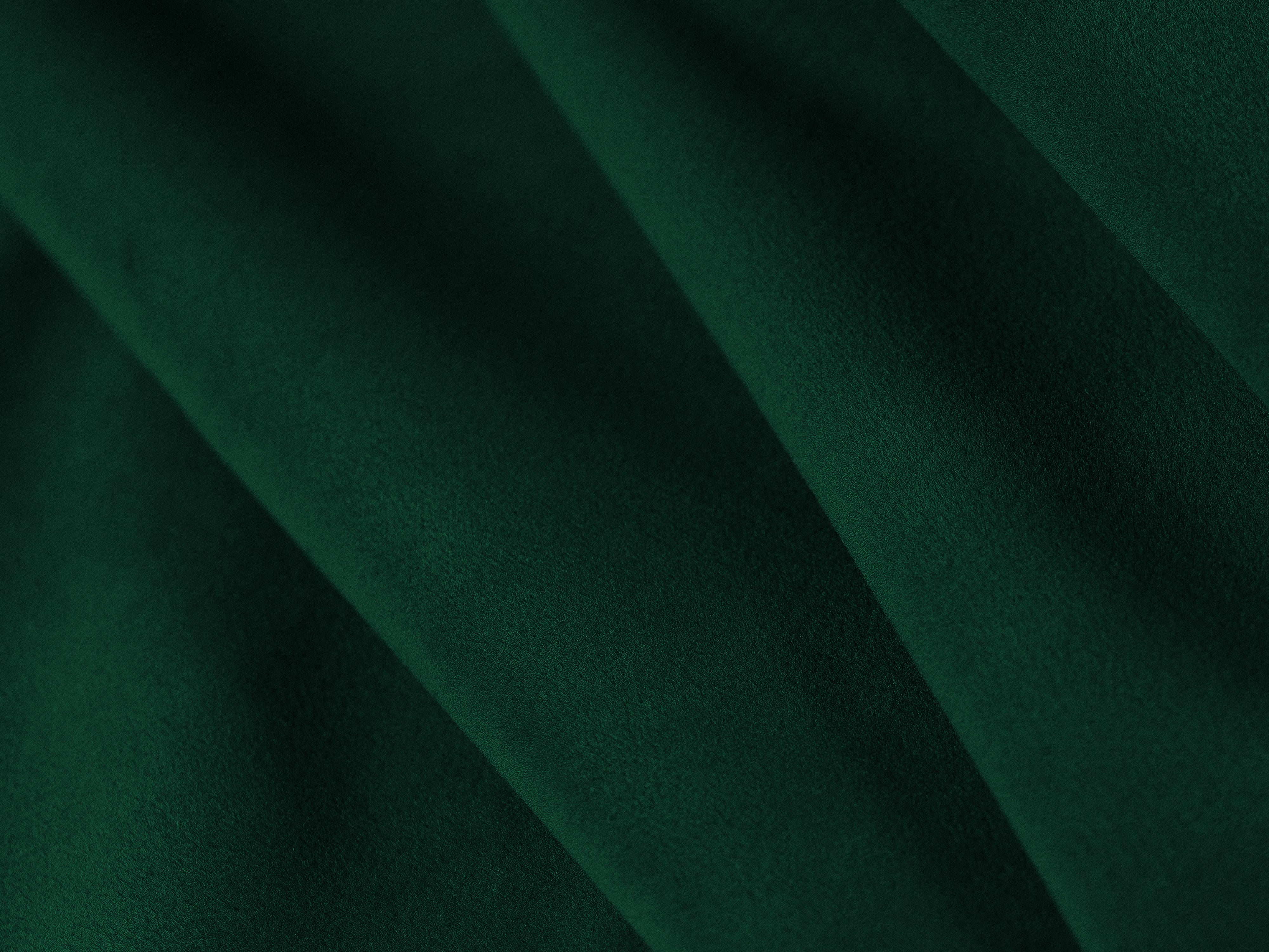 Velvet corner sofa for three people, right-facing, ASTRO, bottle green